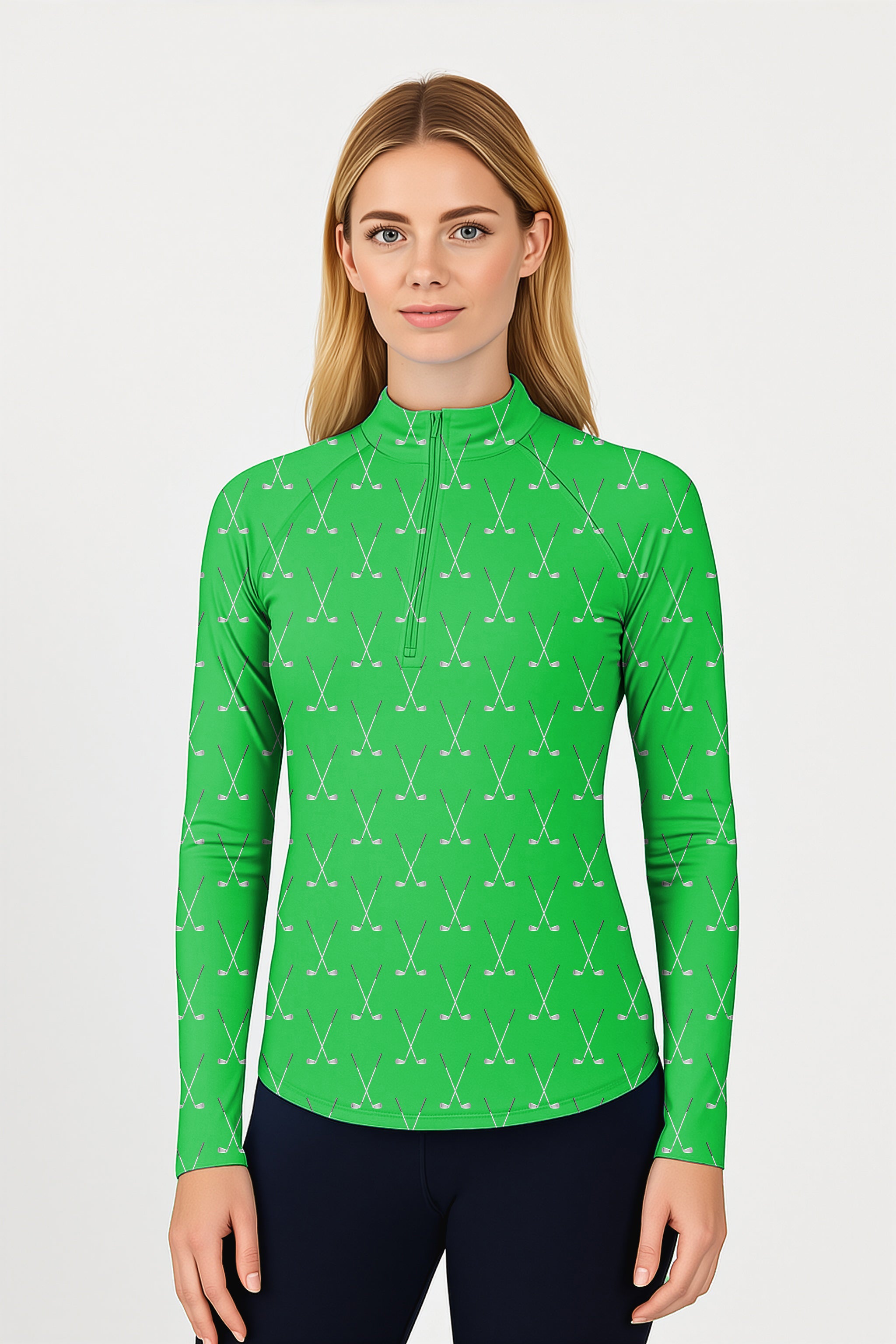 Golf Club Women's Golf Active 3/4 Zip Top