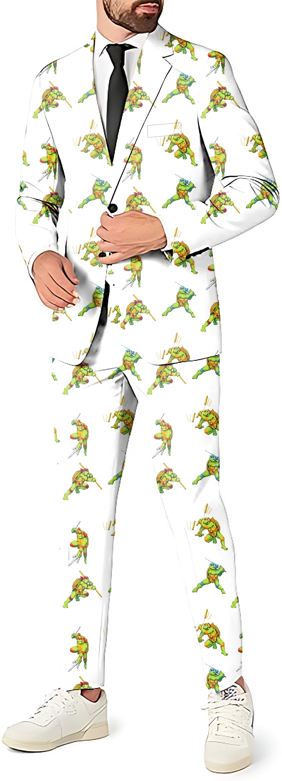 TMNT - COWABUNGA CLASSIC Men's Party Costumes-Theme Party 2 or 3pcs Suit set-Blazer Pants & Vest