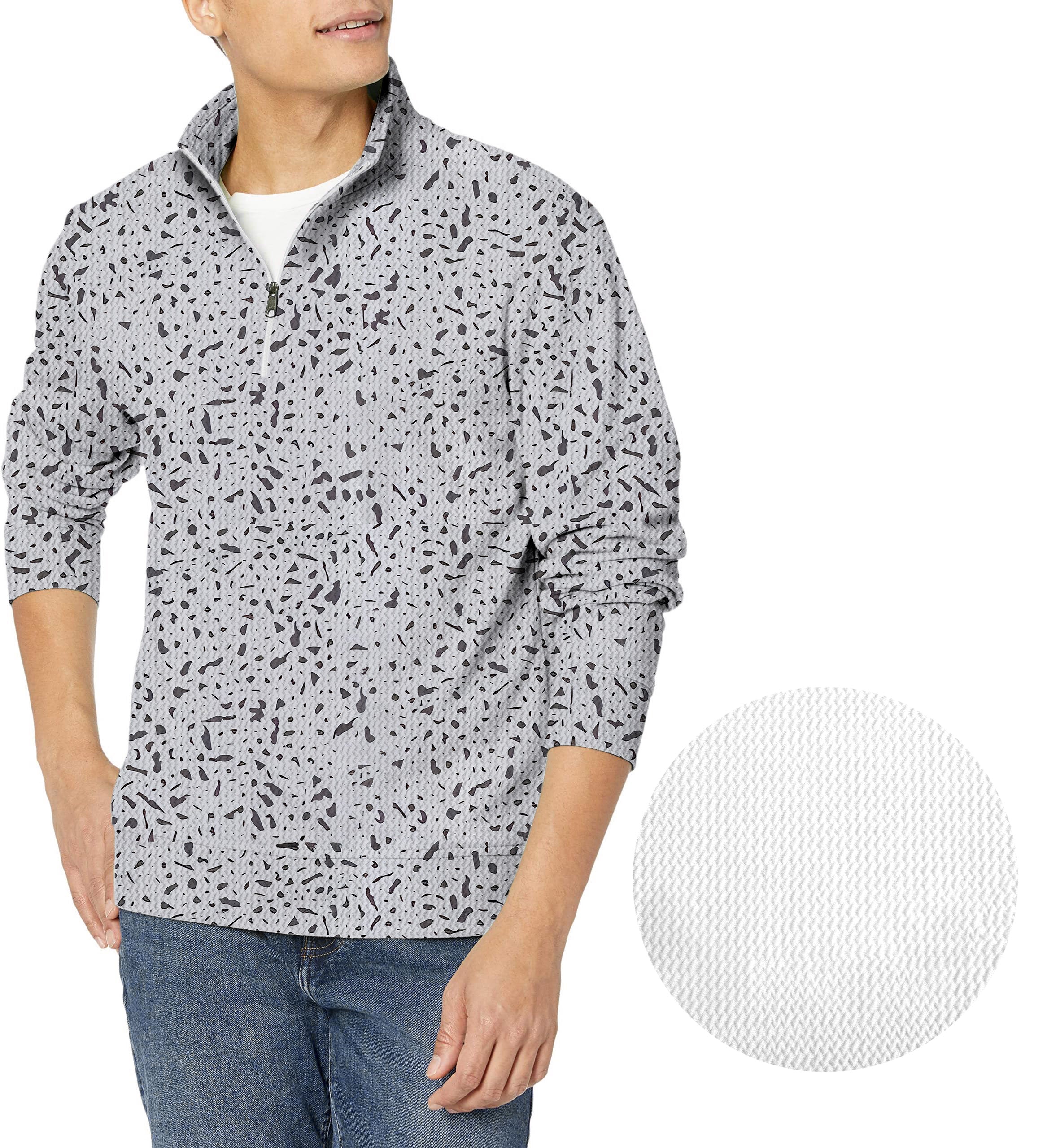 Speckle-Men's Golf Waffle Zipper Pullover