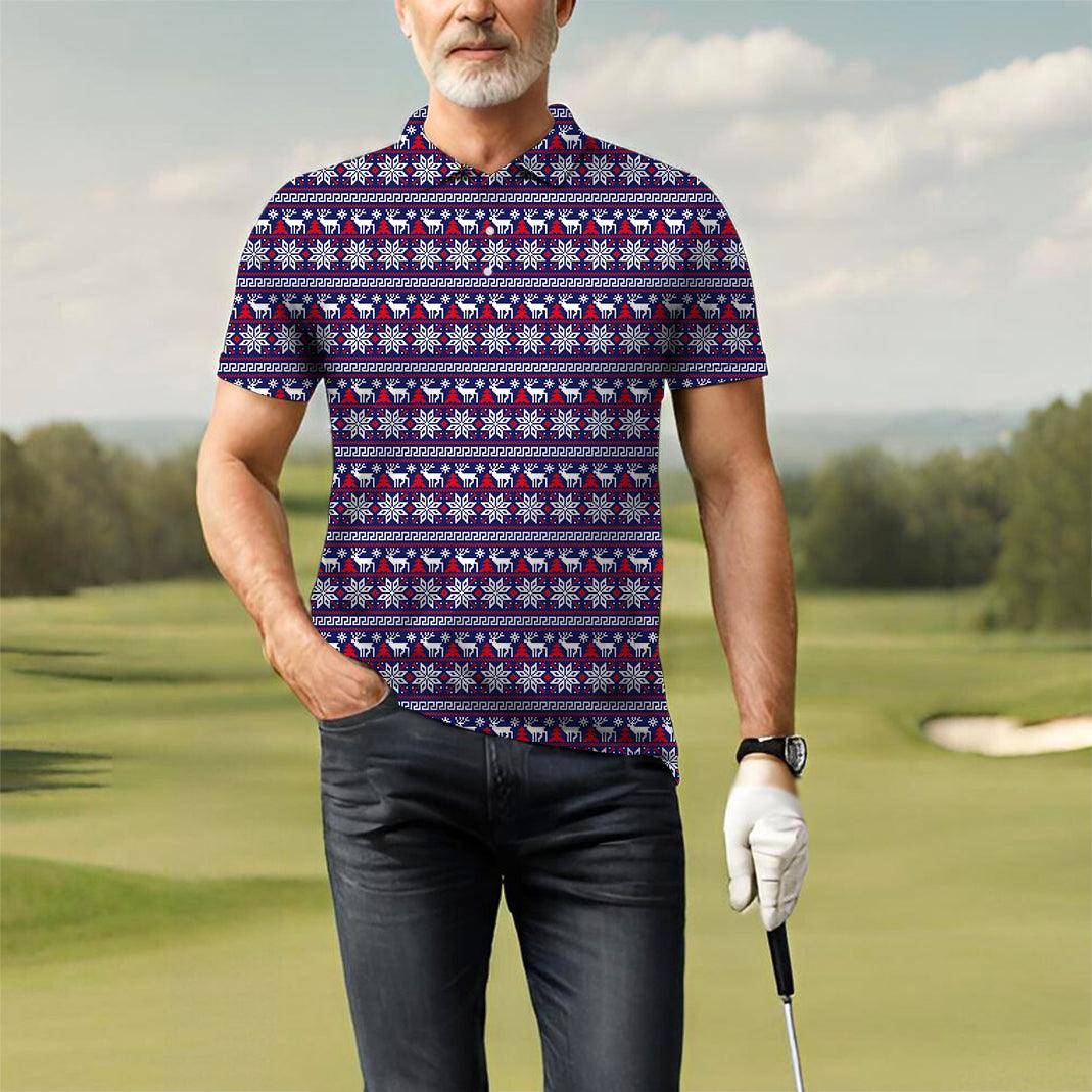 Men's Winter Wonderland golf polo