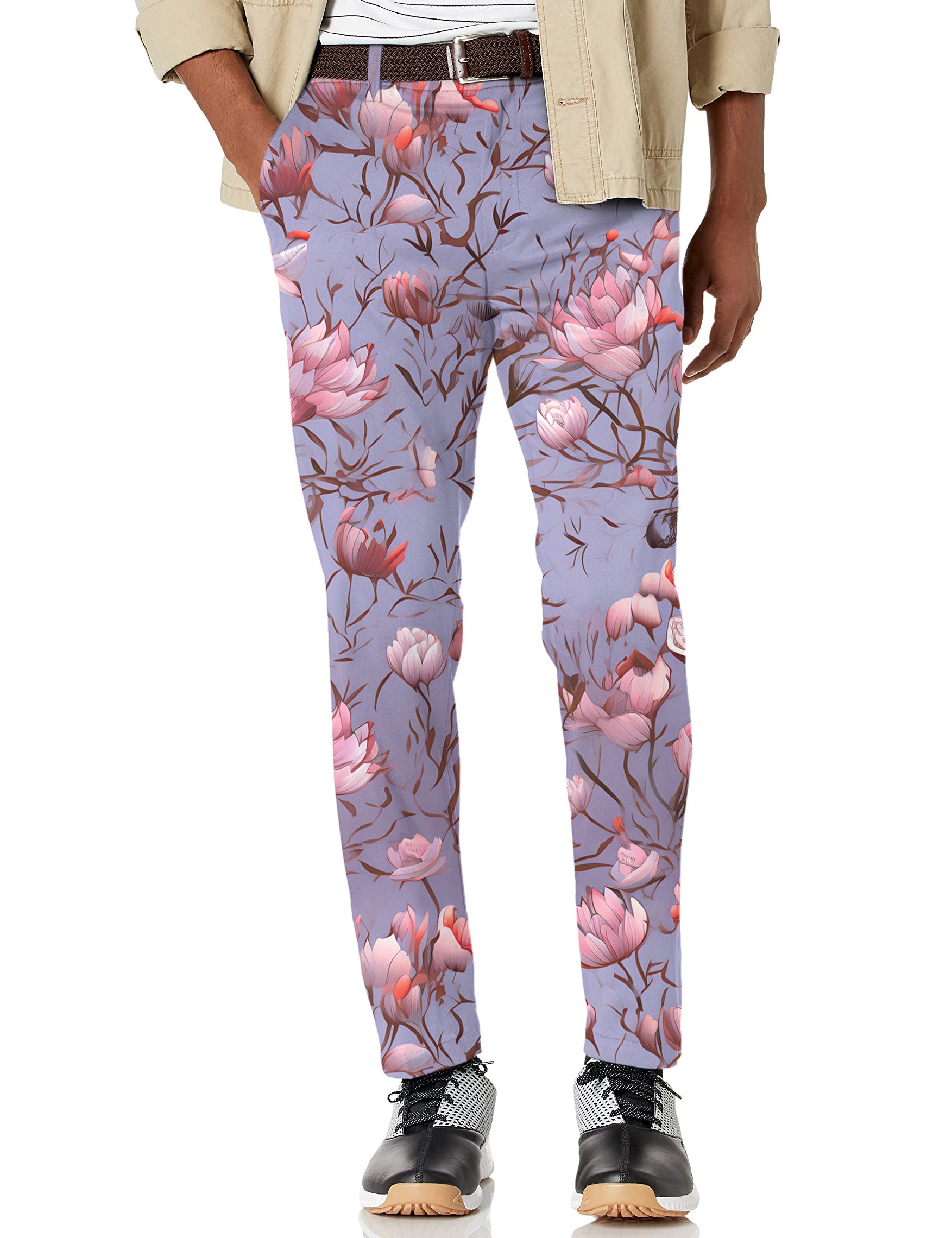 Men's Cherry blossoms Stretch Golf Pants