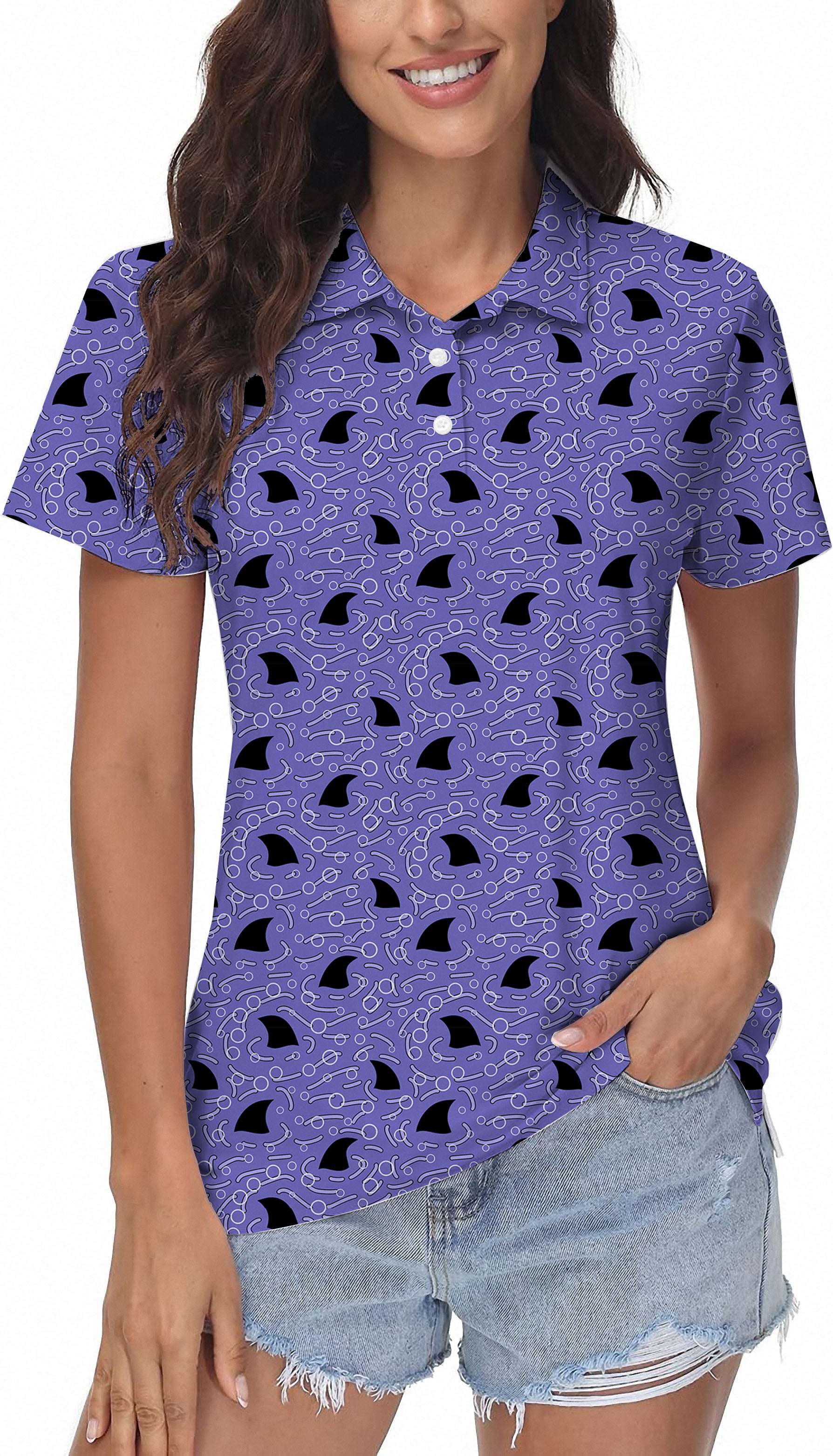 Shark Fin Seamless Women's Golf Polo