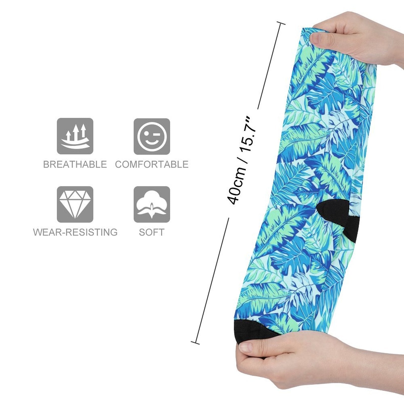 Palm leaves Prined socks Gifts for Men Women