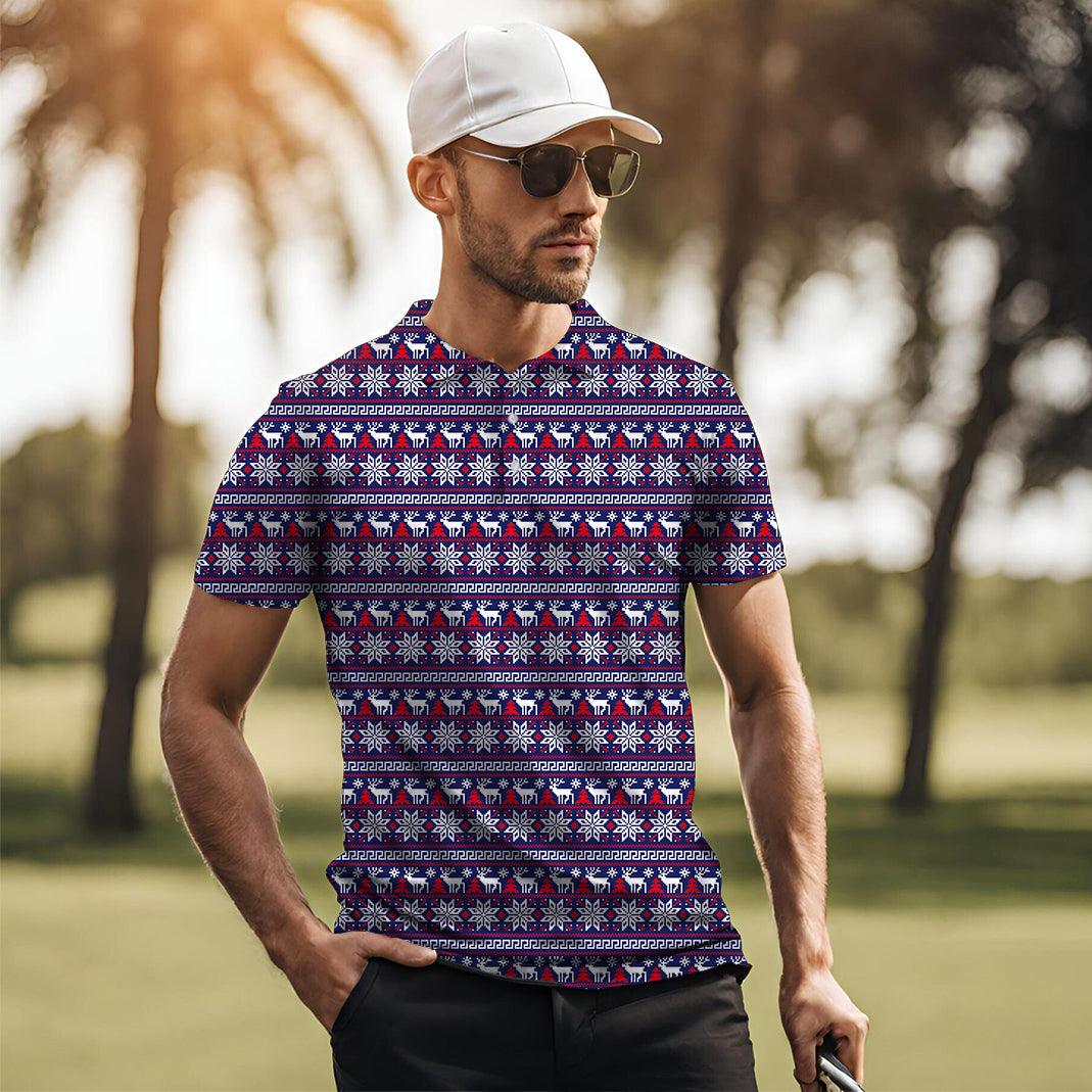 Men's Winter Wonderland golf polo