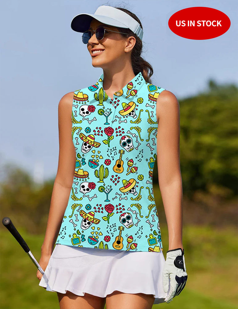 Fiesta Time -Women's golf Sleeveless shirt