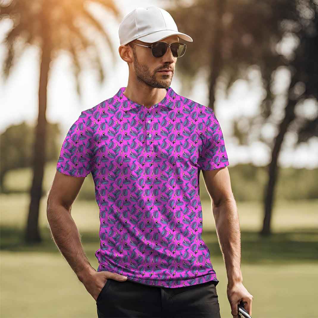 Men's Tropical Oasis golf polo