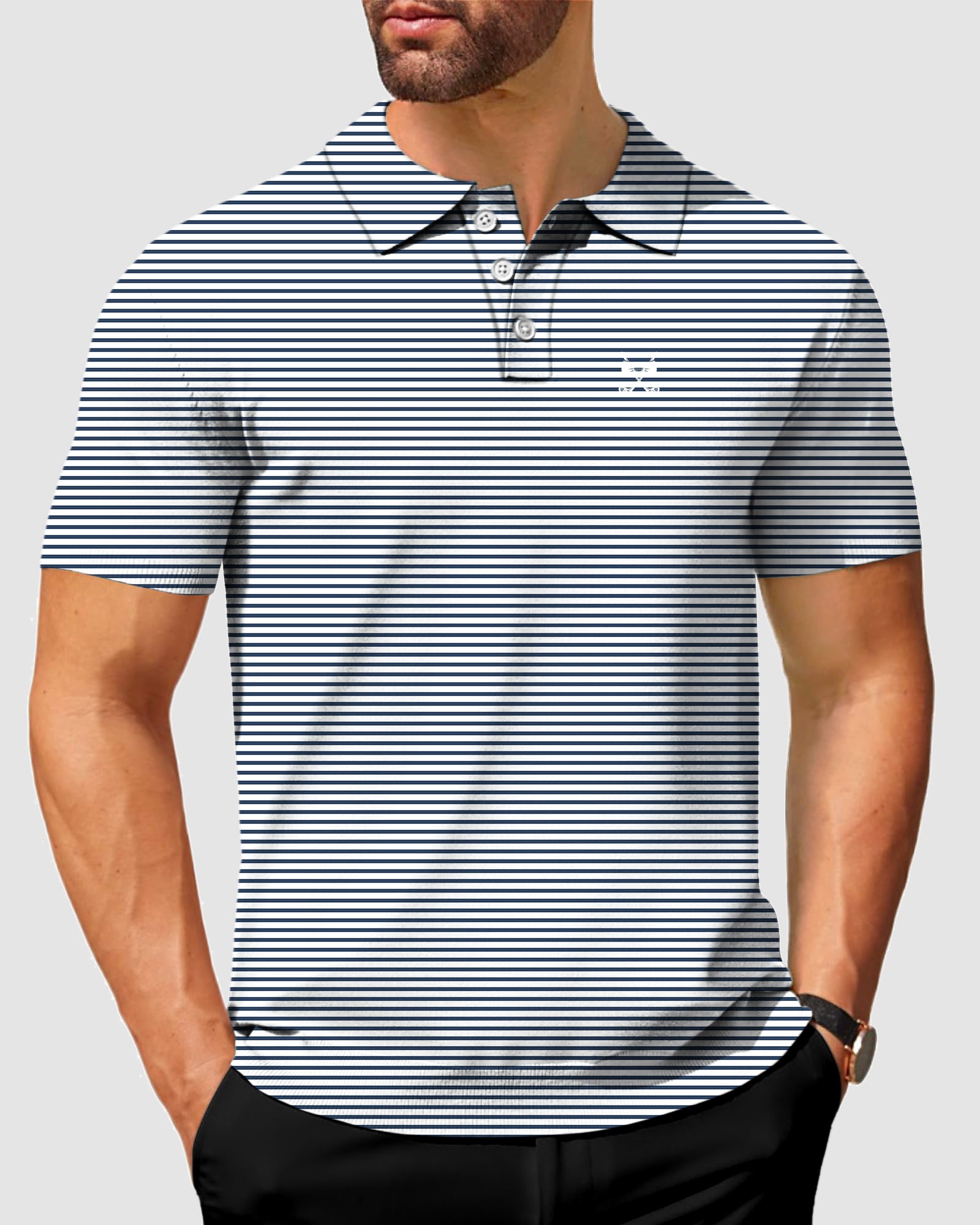 Men's New York MVP Black Golf Polo