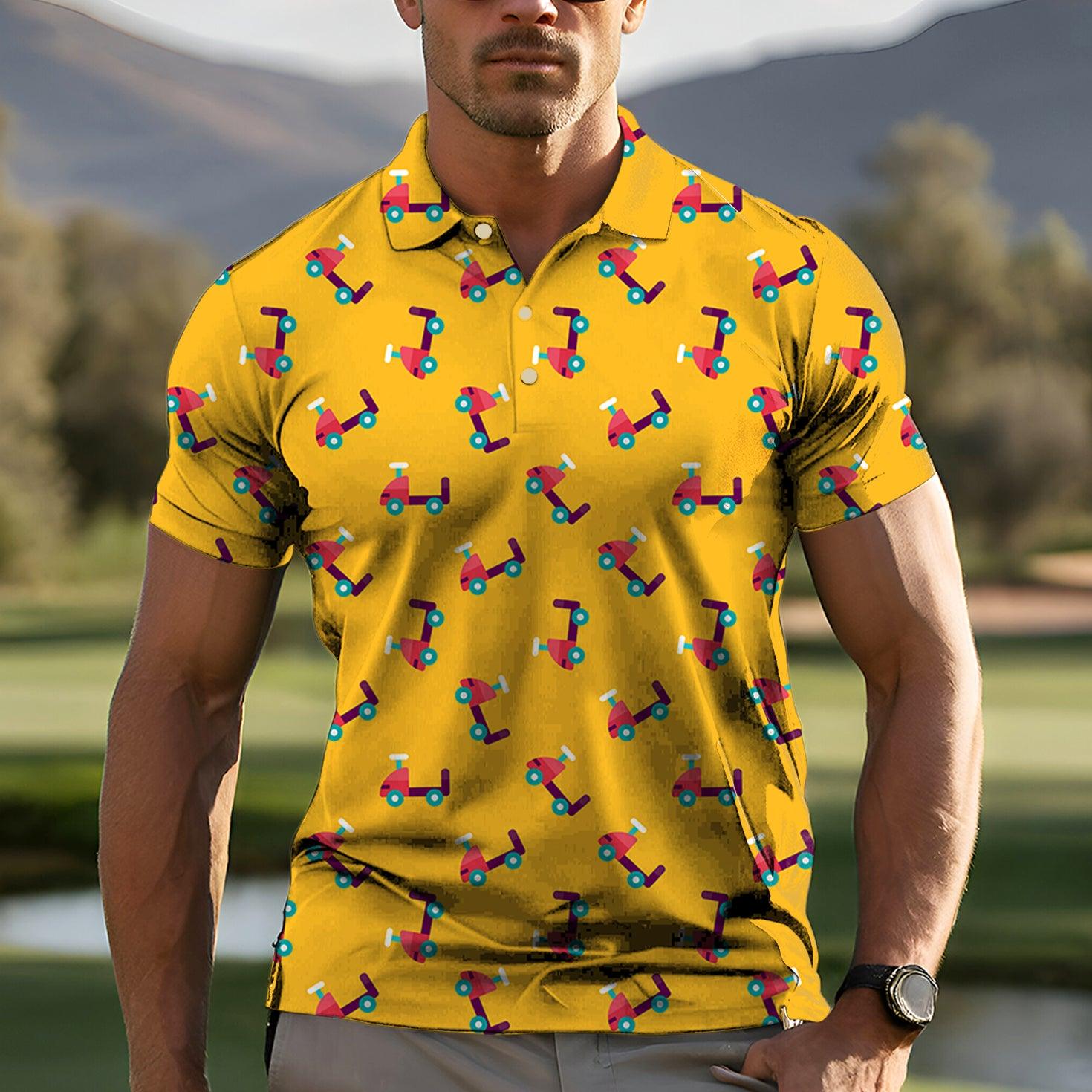 Helicopter-Men's golf polo