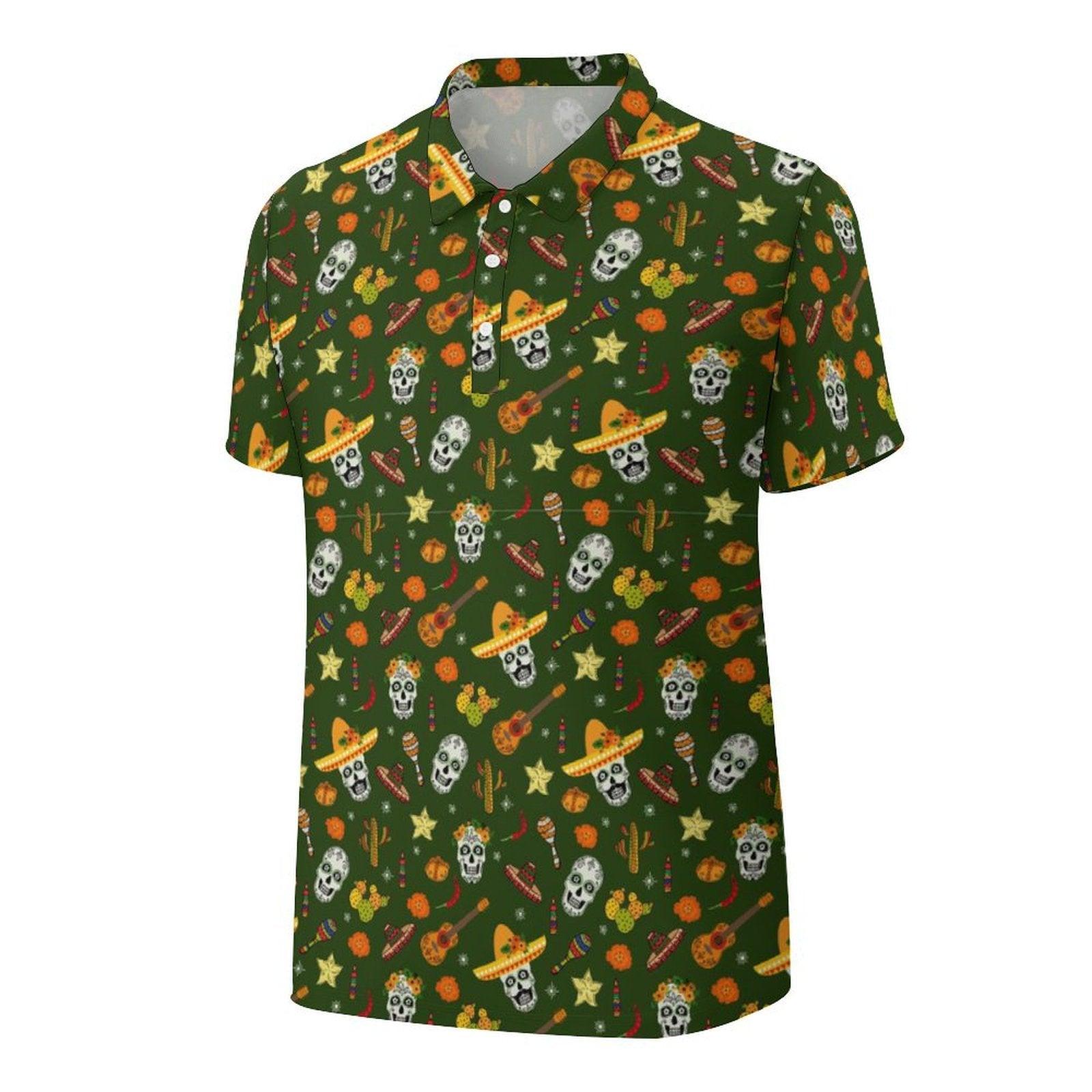 Enthusiastic Skull Men's golf polo