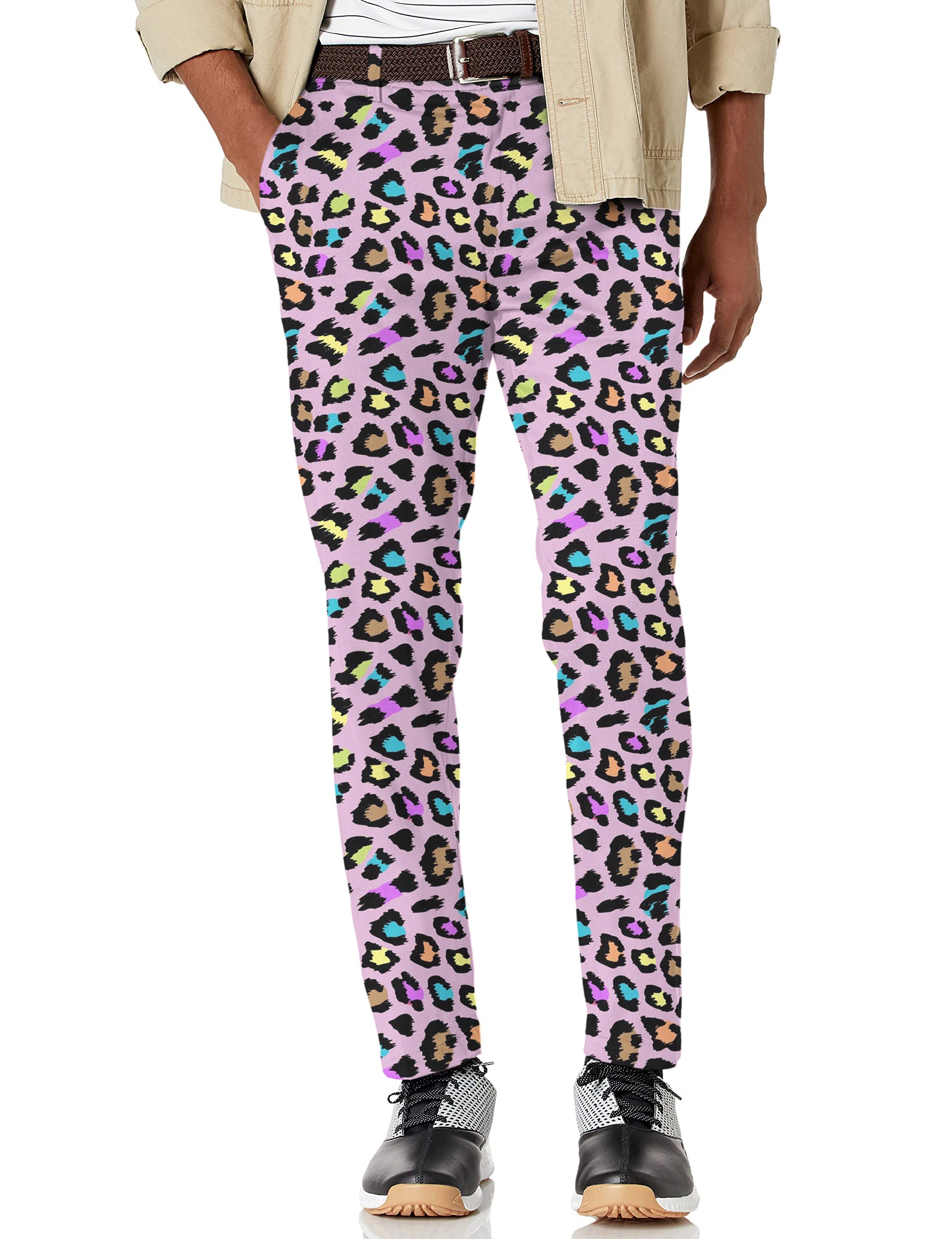 Men's Leopards of color Stretch Golf Pants