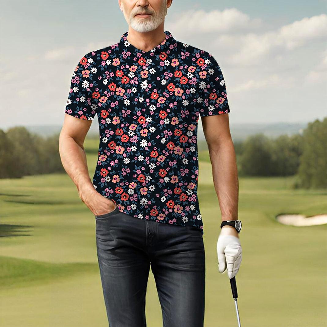 Men's Vintage Floral golf polo