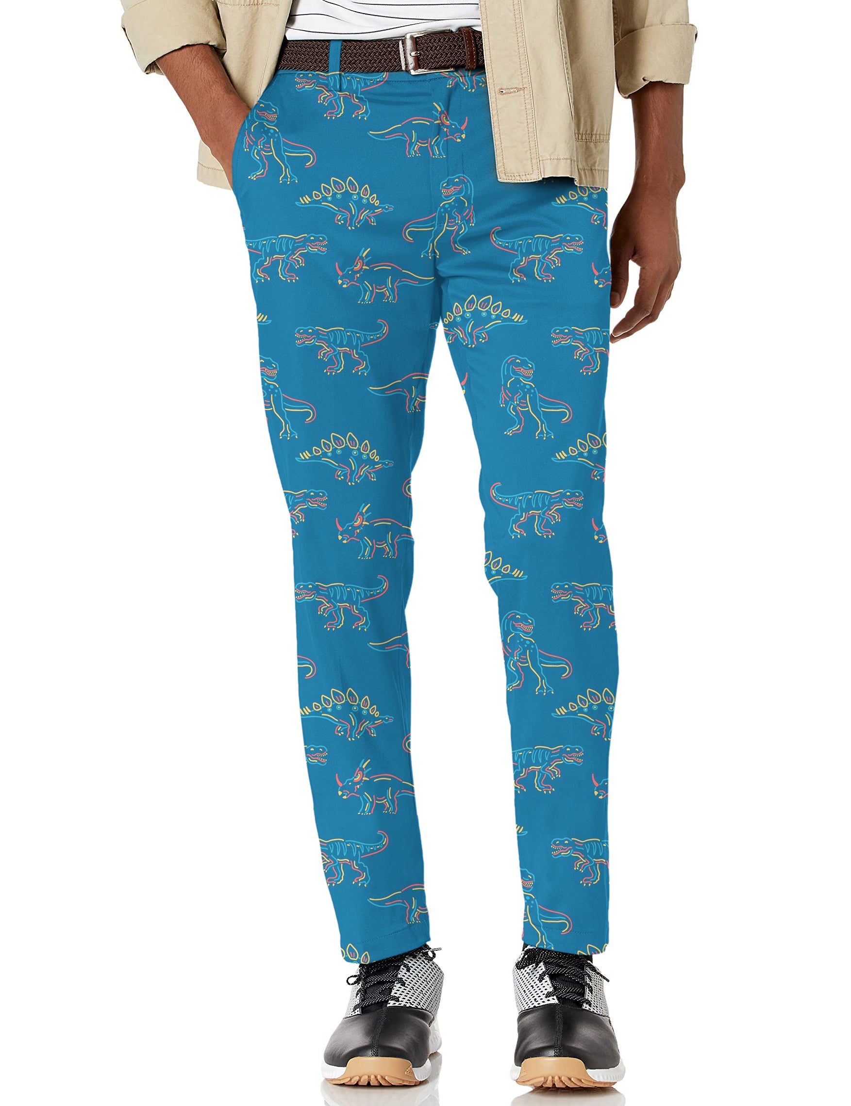 Men's Prehistoric times dinosaur Stretch Golf Pants