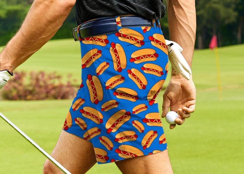 Men The Dogs Golf Shorts