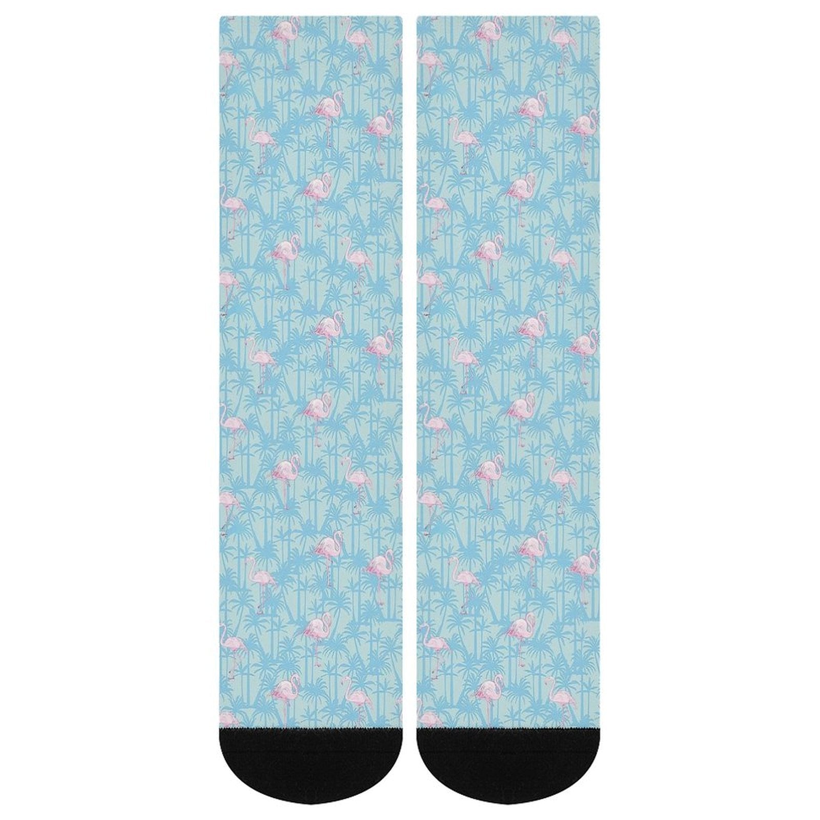 A pale pink flamingo Prined socks Gifts for Men Women
