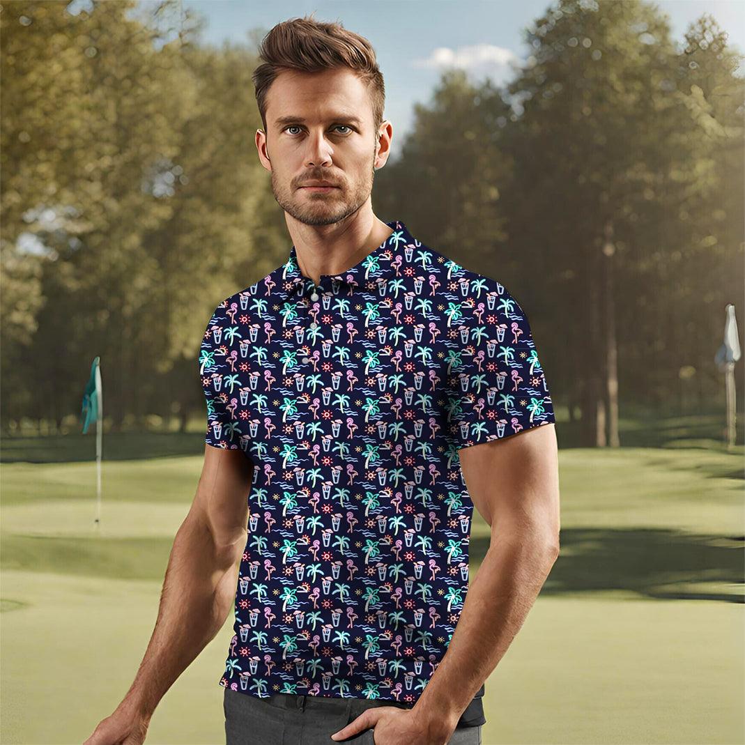 Men's Neon Summer golf polo