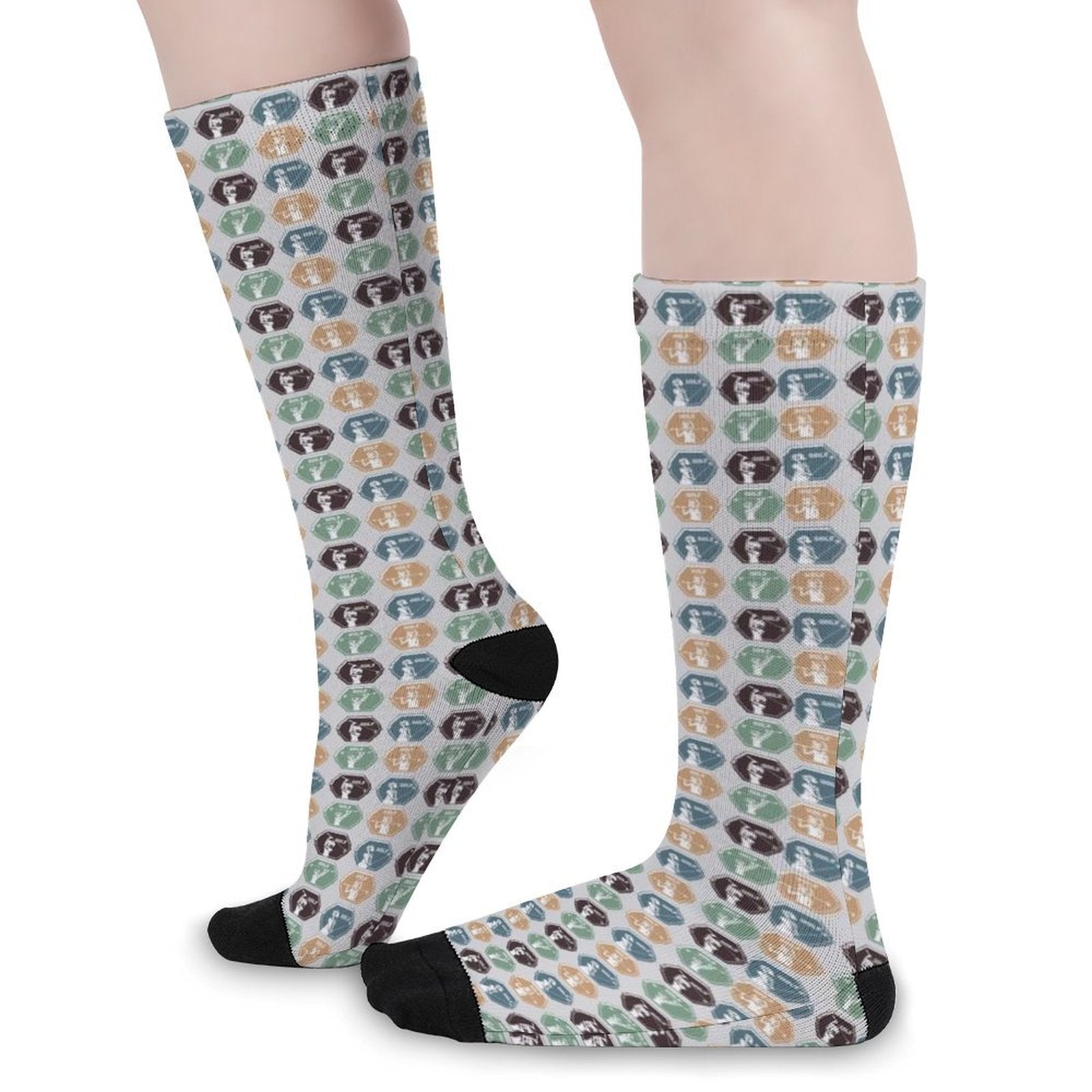 Golf posture Prined socks Gifts for Men Women
