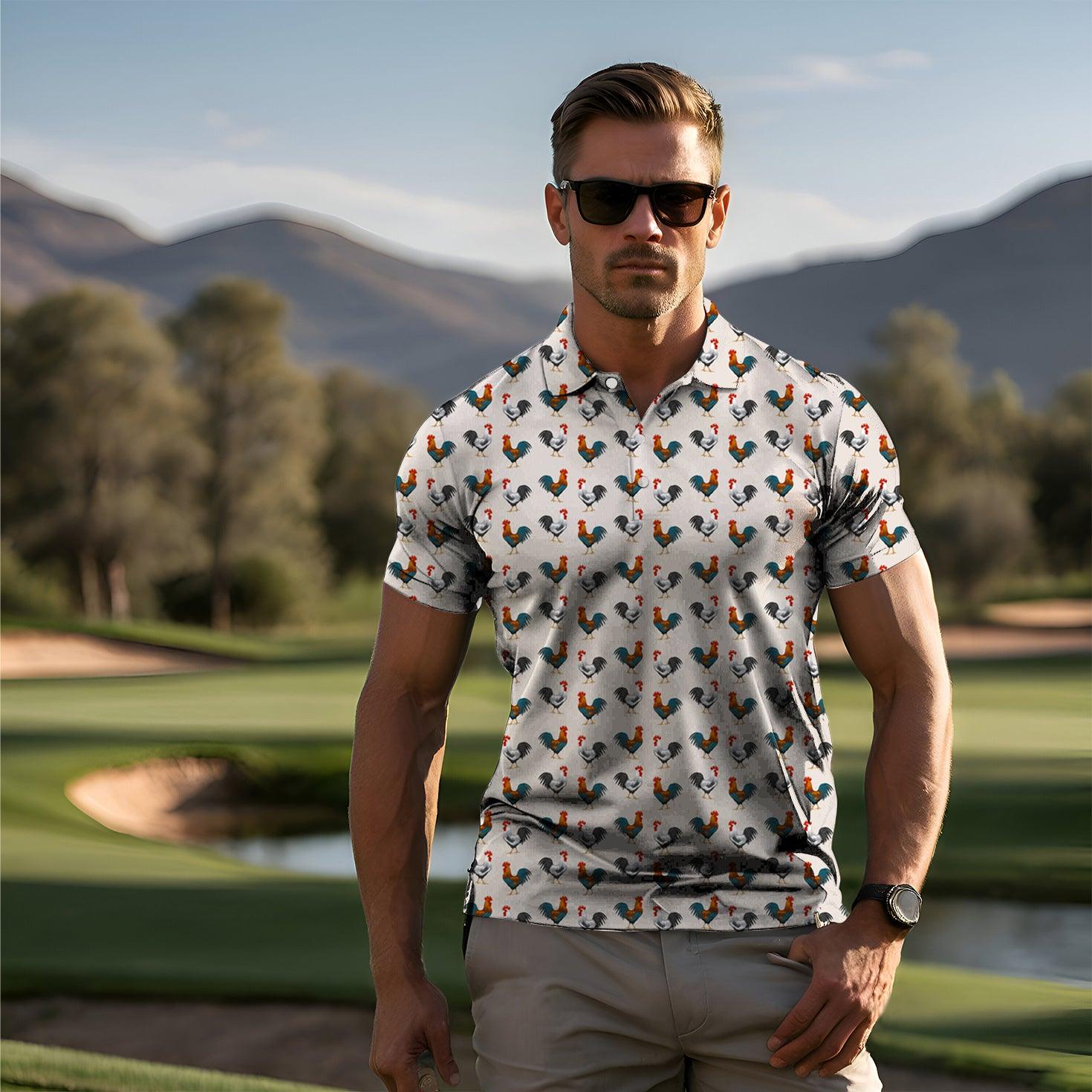 Men's Golf Polo Shirts Mr. Cocky