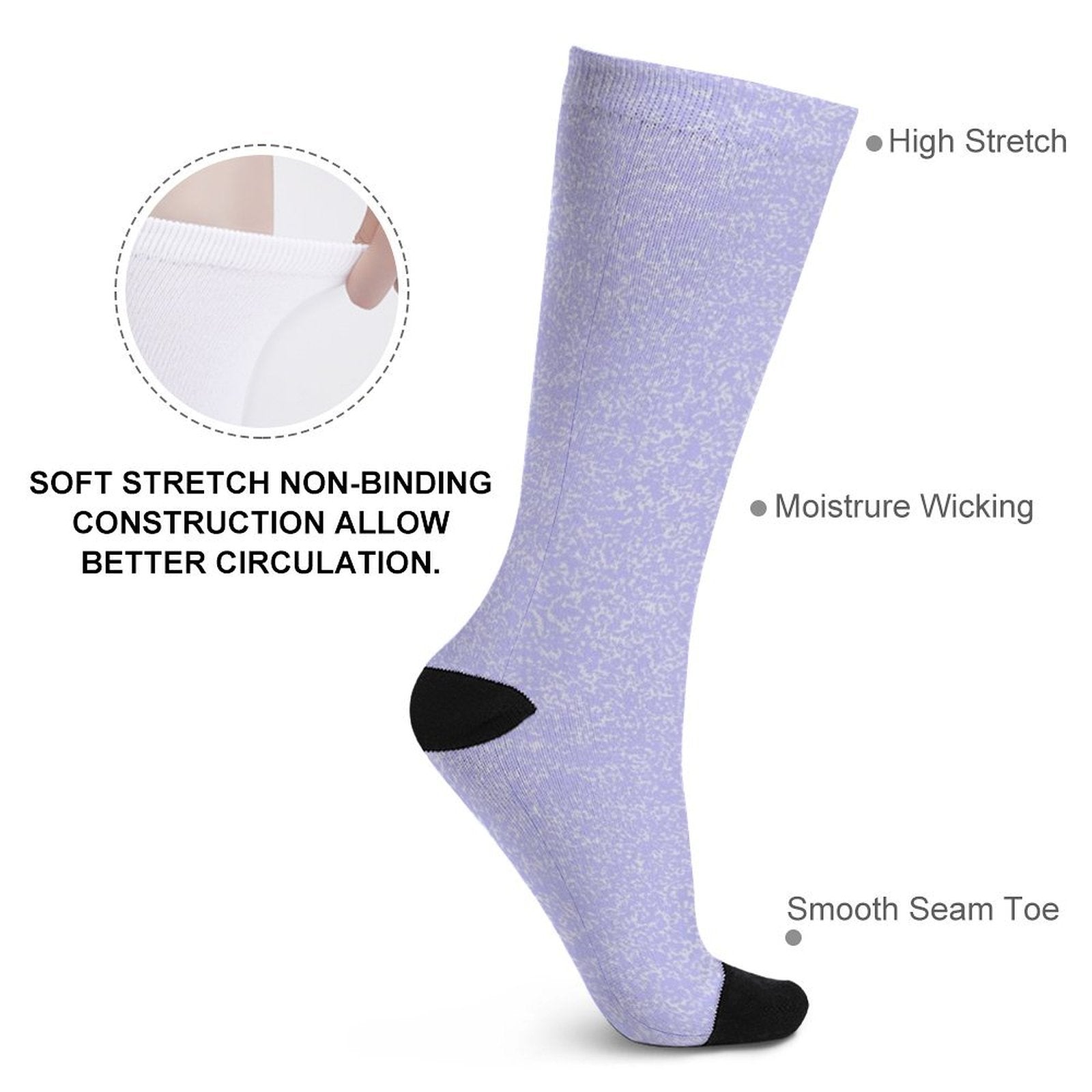 Lavender Links Prined socks Gifts for Men Women
