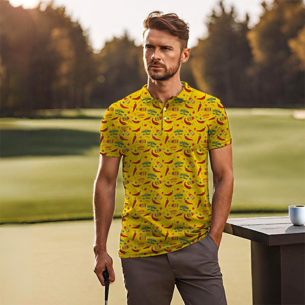 Louisiana Hot Sauce Golf Polo