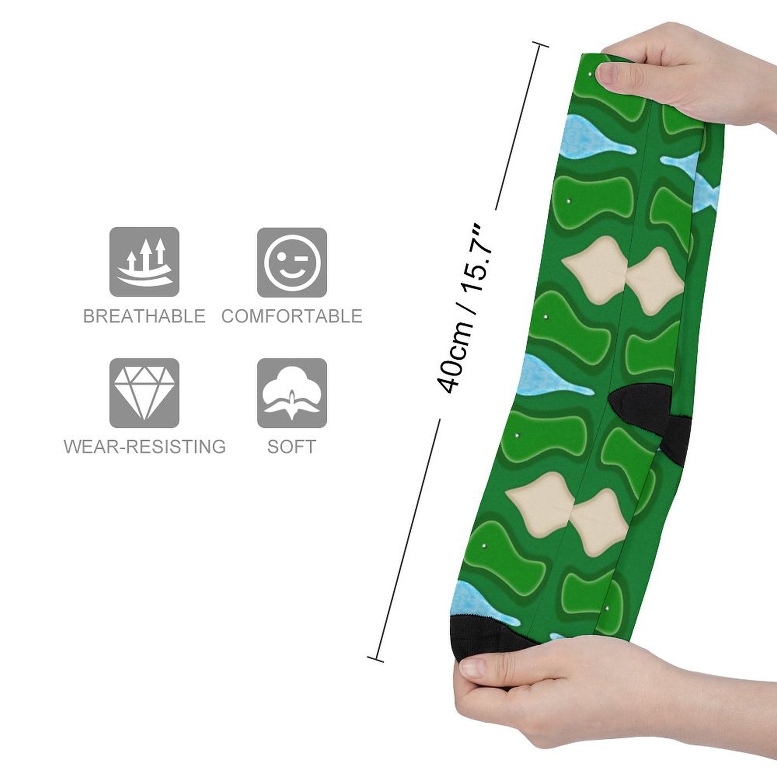 golf course Prined socks Gifts for Men Women