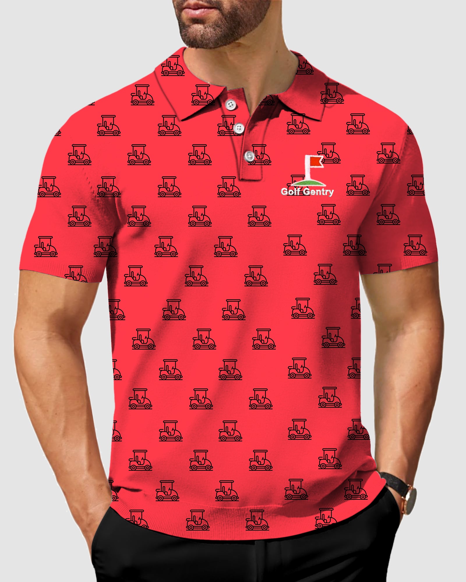 Men's Golf Cart  golf polo