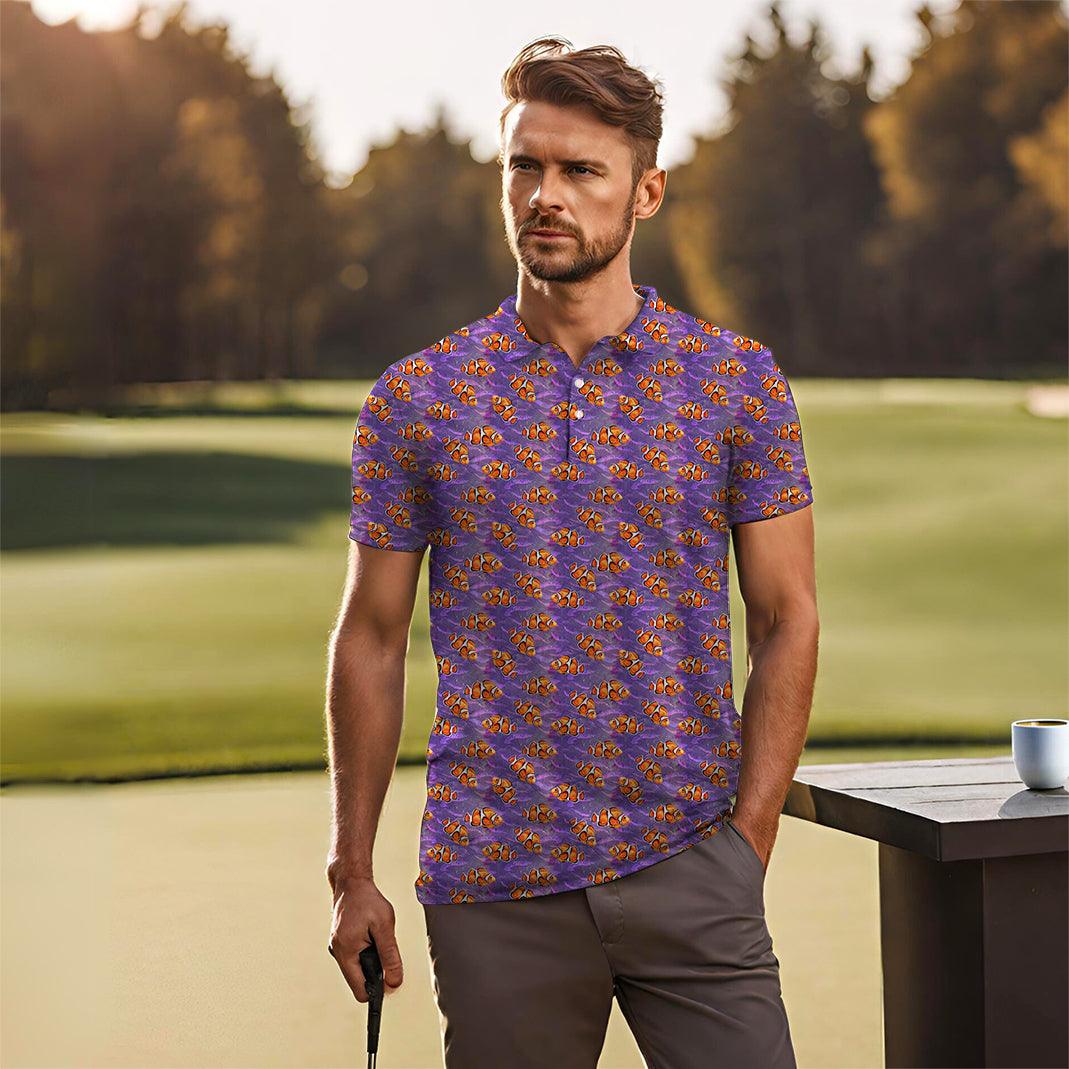 Men's Nemo fish golf polo