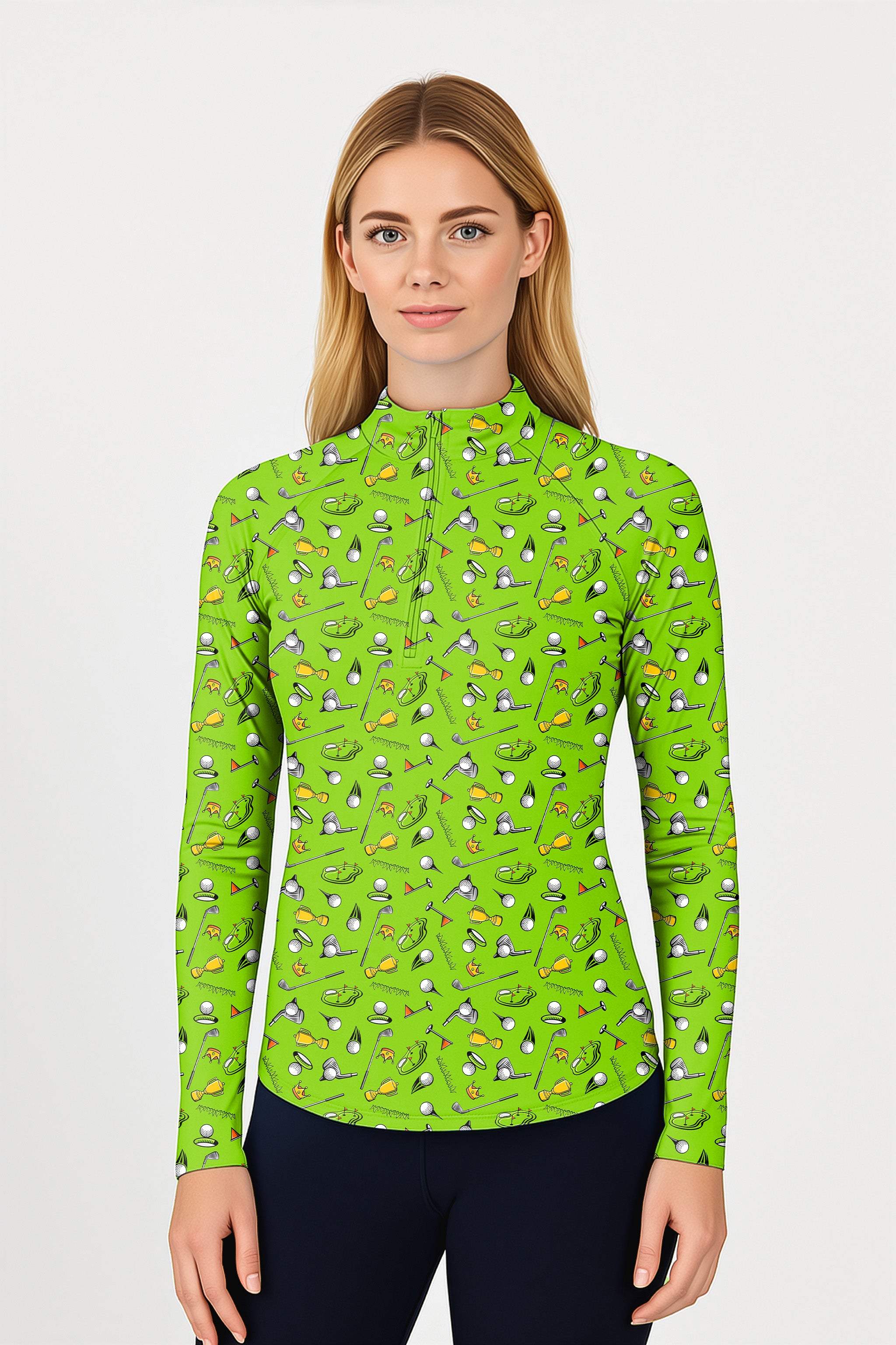 Stadium Champion  Women's Golf Active 3/4 Zip Top