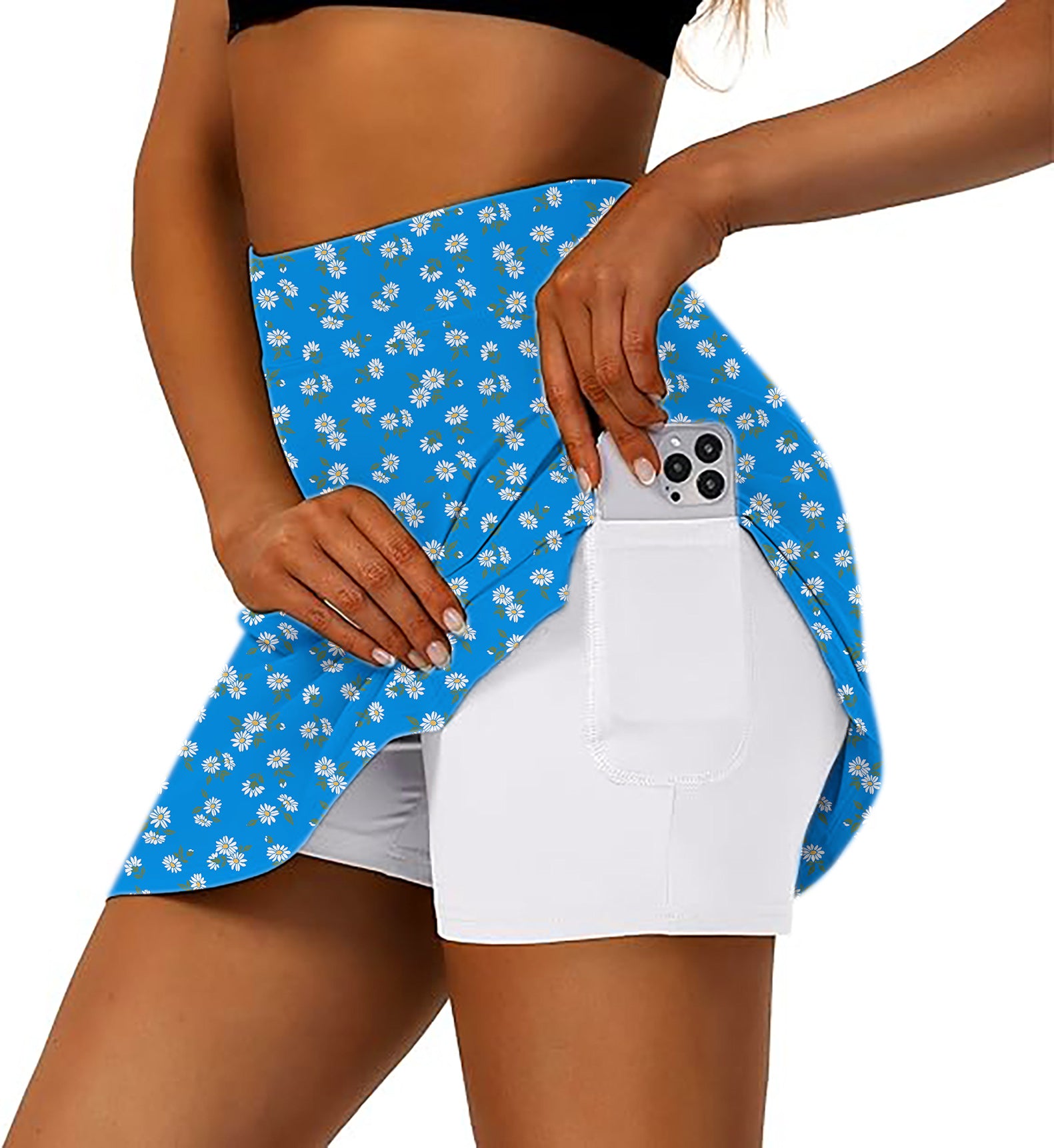 Blue Daisy Women's Athletic Golf Skorts Flared Skirts