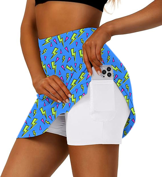 Women's Flash Golf Skirts Inner Shorts Pocket