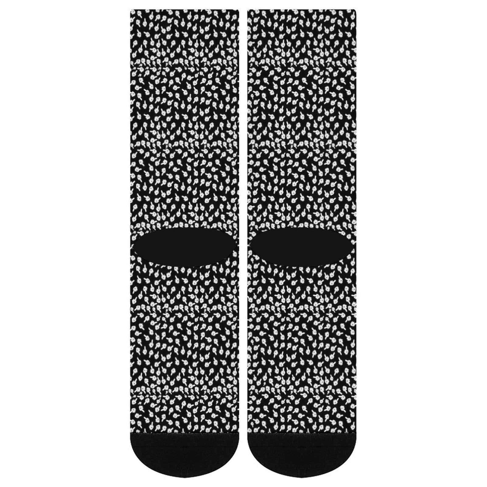 Middle Finger Prined socks Gifts for Men Women