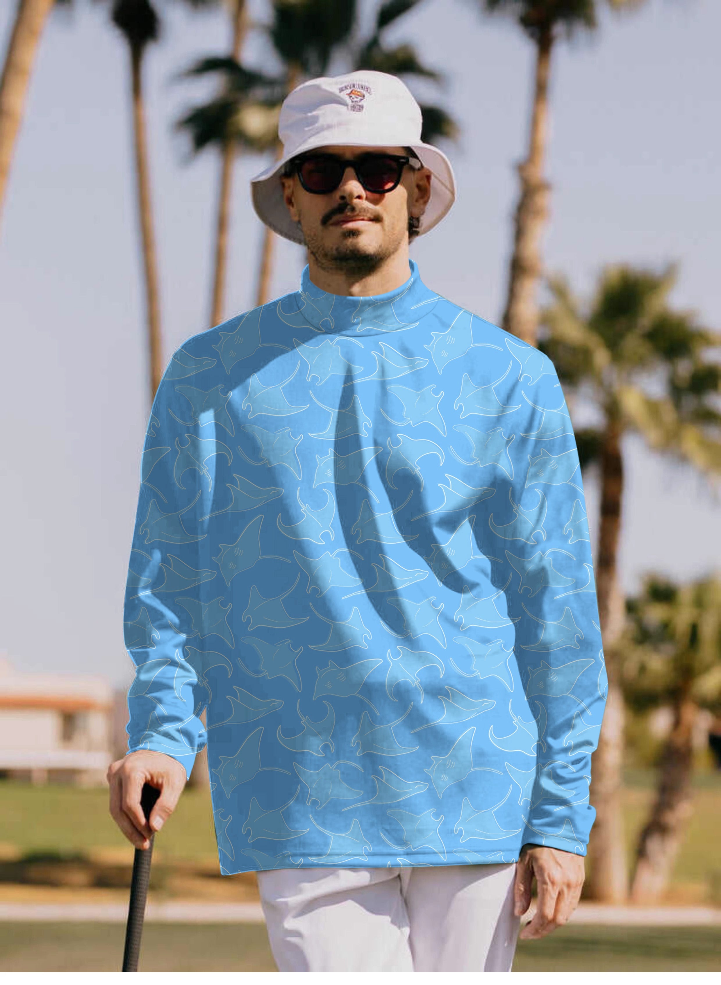 Men's Ocean Rays Pullover High neck Long/Short sleeve T-Shirt