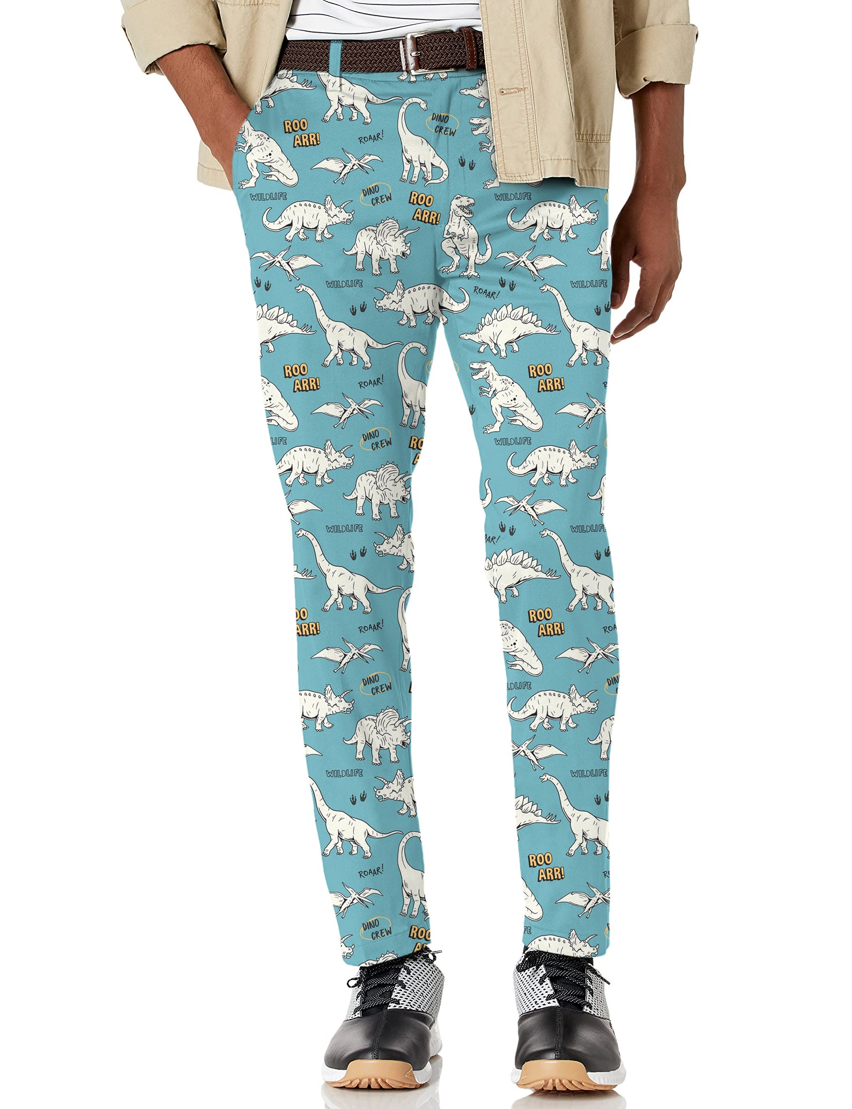 Men's Dinosaurs rawr Stretch Golf Pants