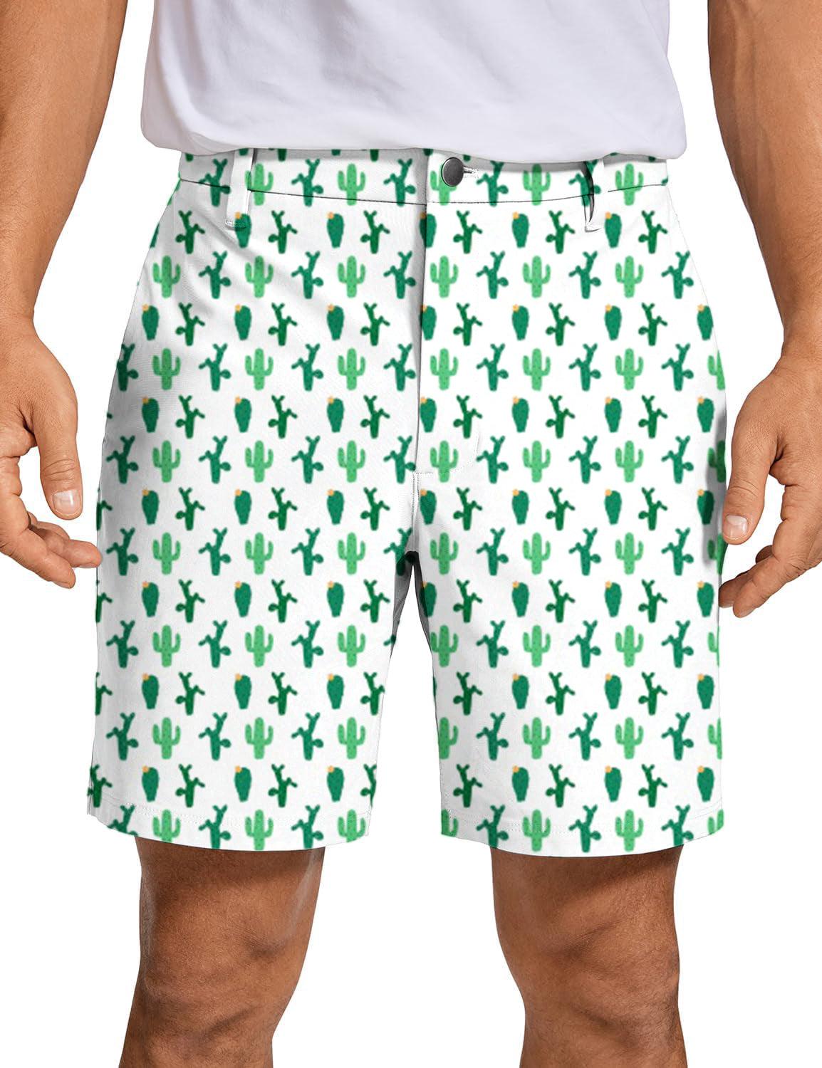 Men Cactus Golf Shorts