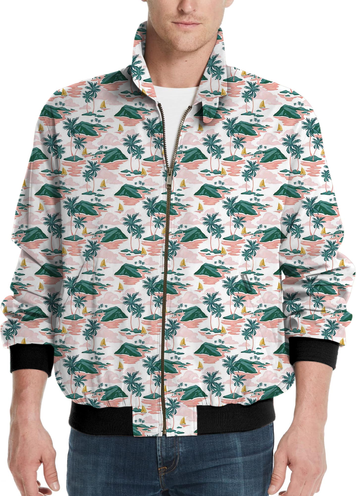 Paradise Island-Men's Golf Windbreaker Light Jacket