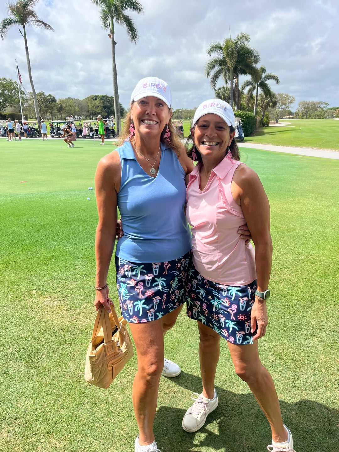 Women's Neon Summer Golf Skirts Inner Shorts Pocket