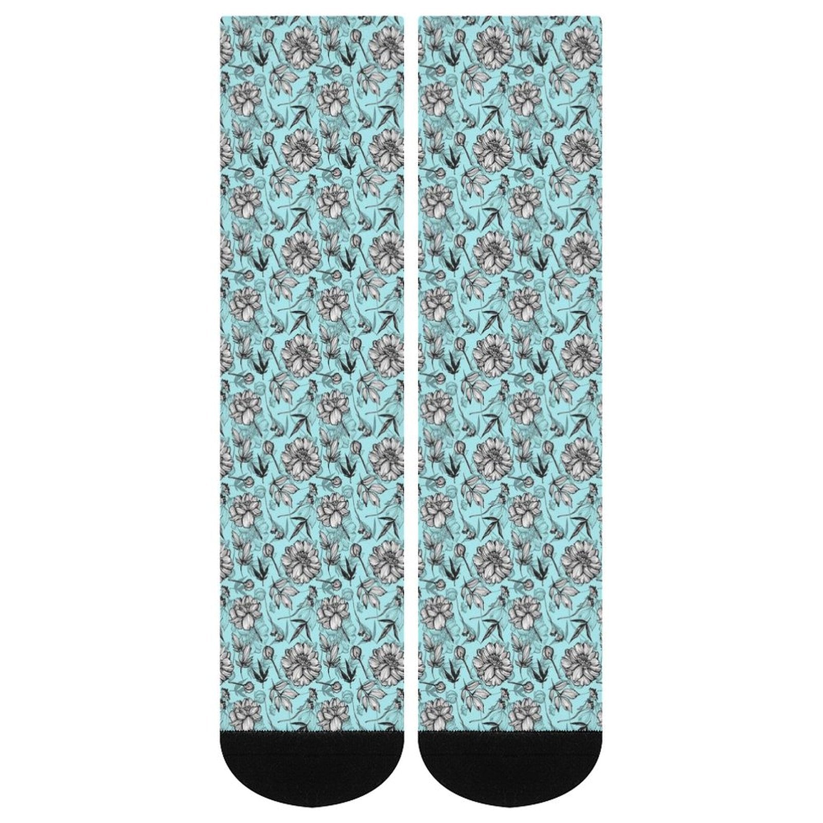 Blue Tropics Prined socks Gifts for Men Women