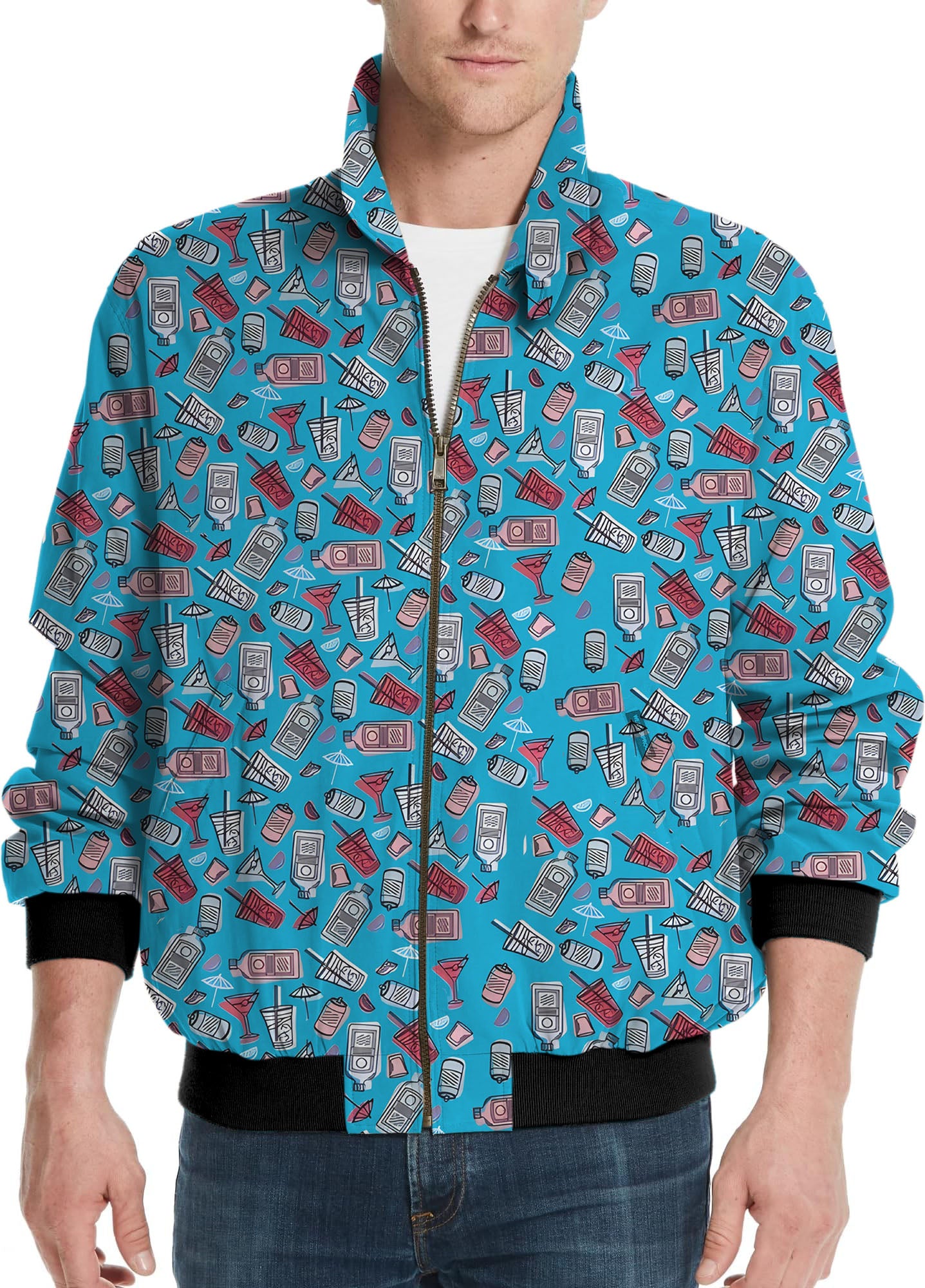 DAY DRINKER-Men's Golf Windbreaker Light Jacket