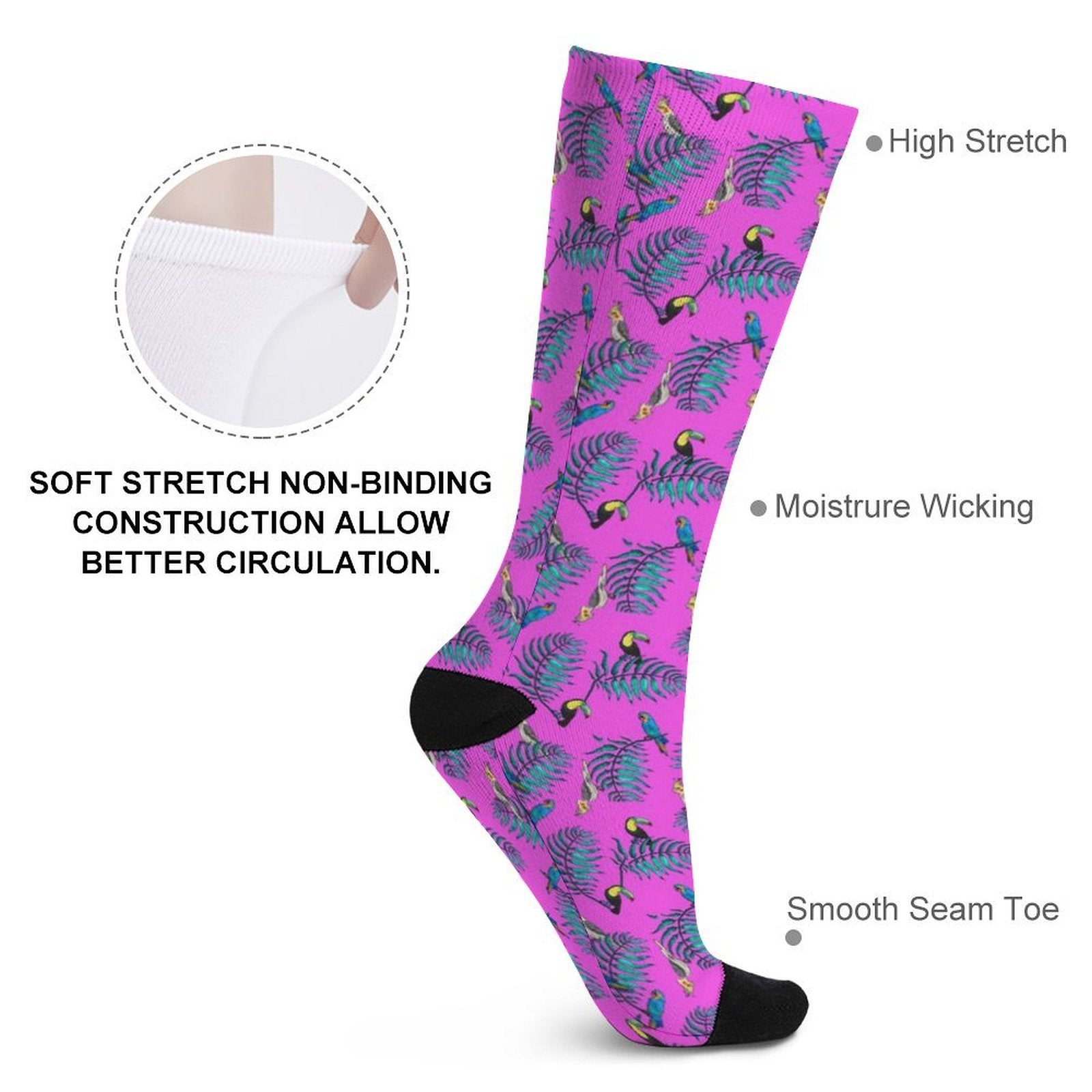 Tropical Oasis Prined socks Gifts for Men Women