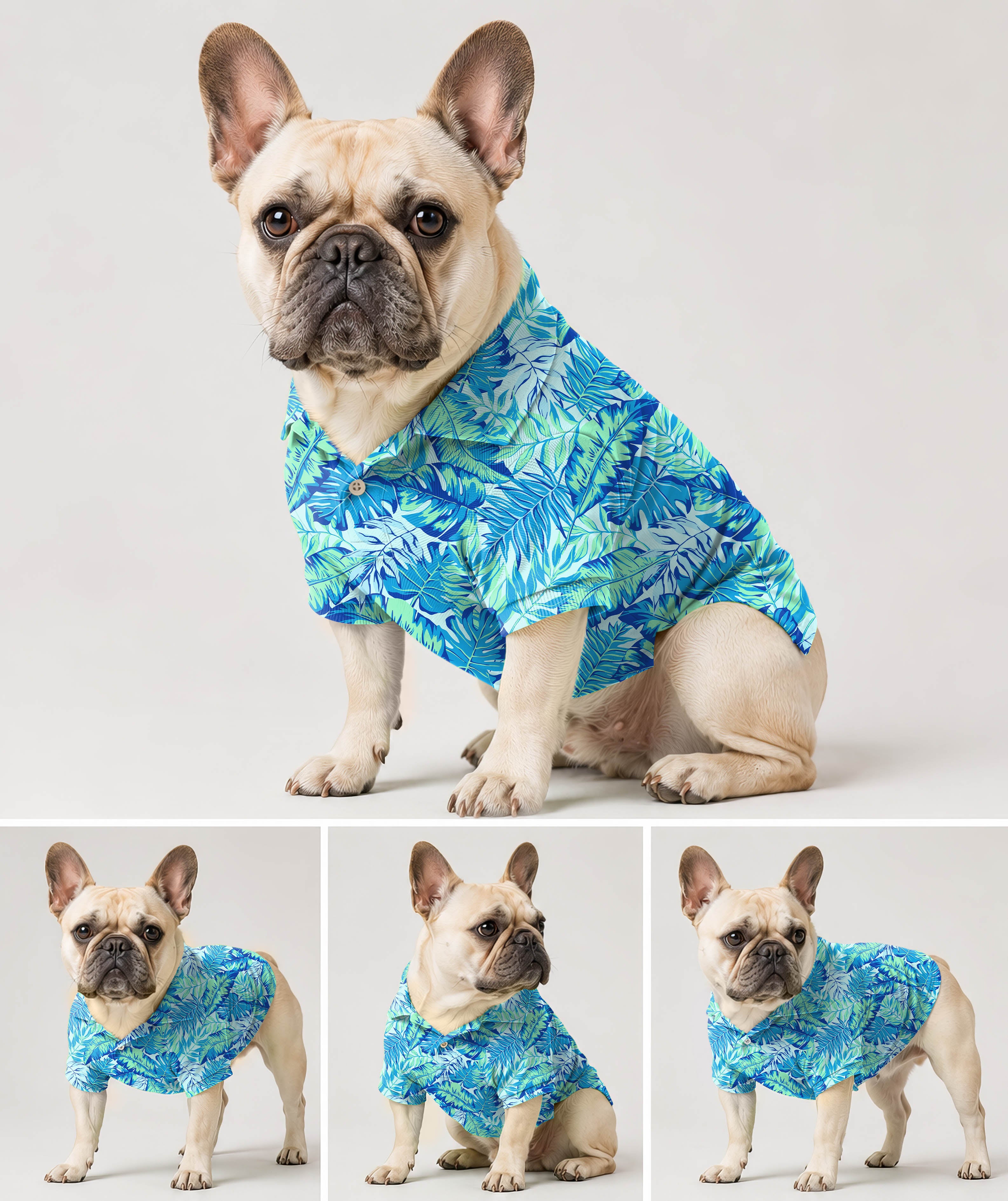 Dog's Palm leaves golf polo