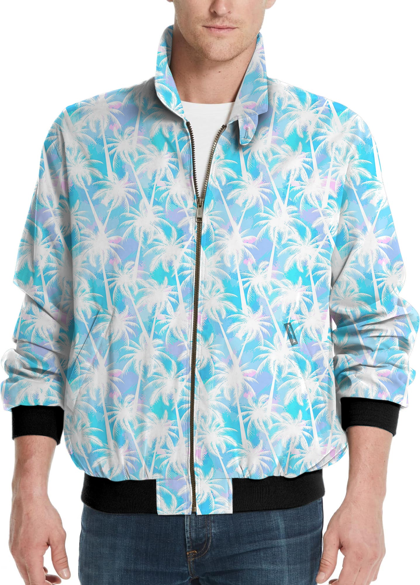 Jungle Palm tree-Men's Golf Windbreaker Light Jacket