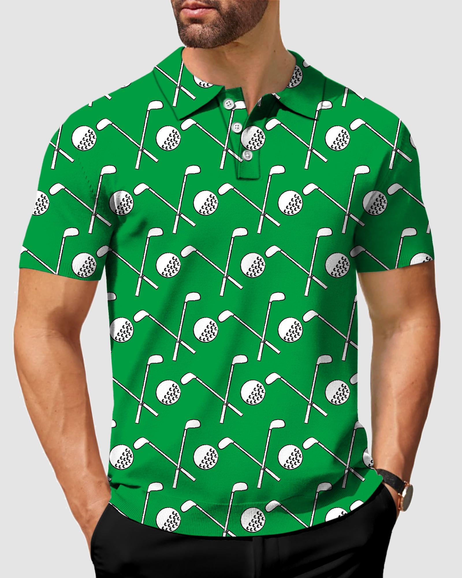 Men's golf ball club golf polo