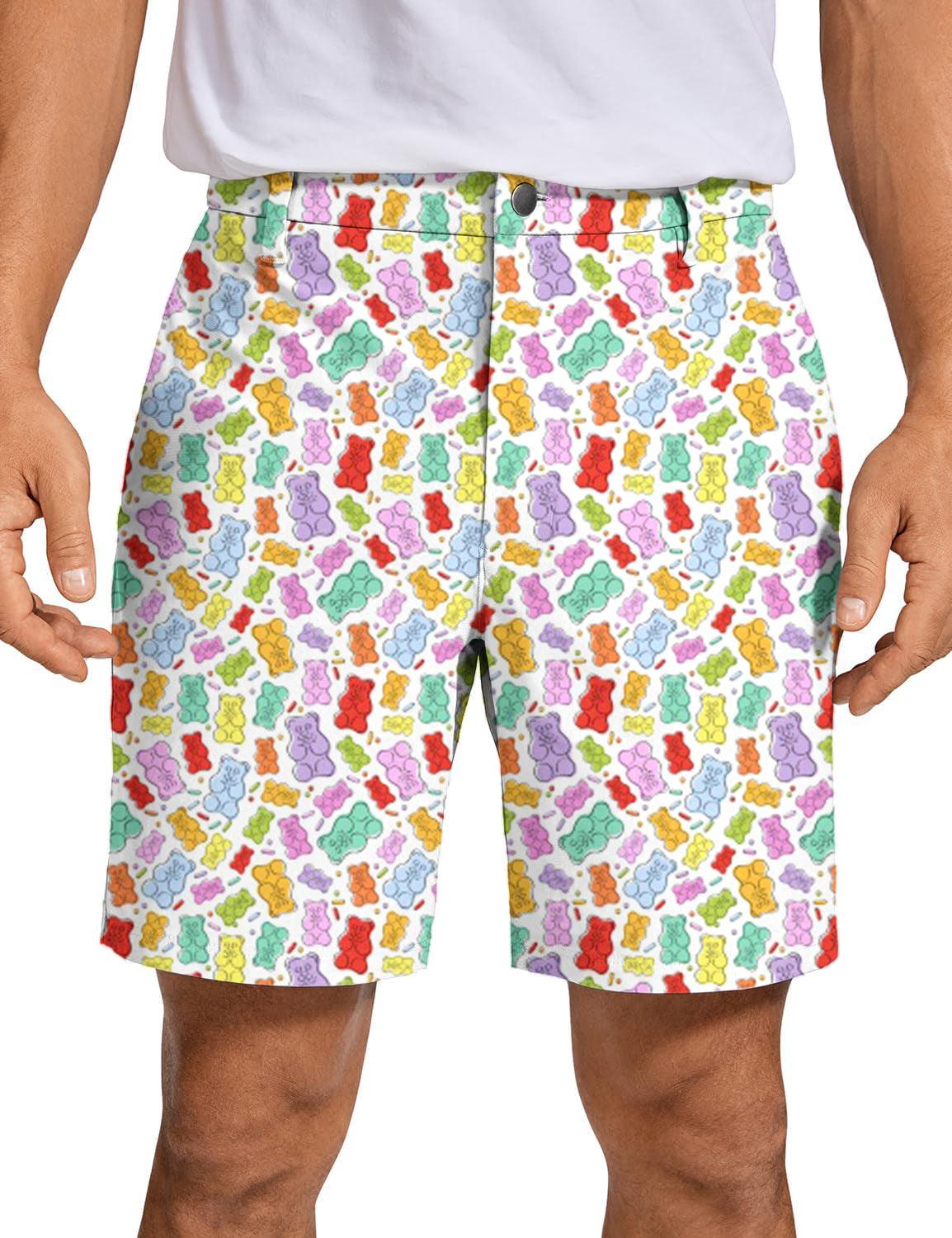 Men Gummy Bears Golf Shorts