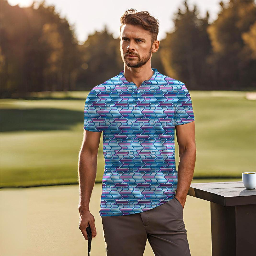 Racing Geo-Men's golf polo