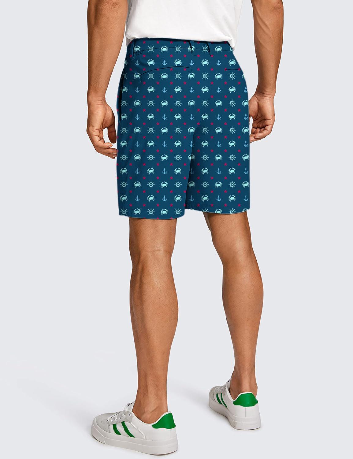 Men Crabs and Stars Golf Shorts