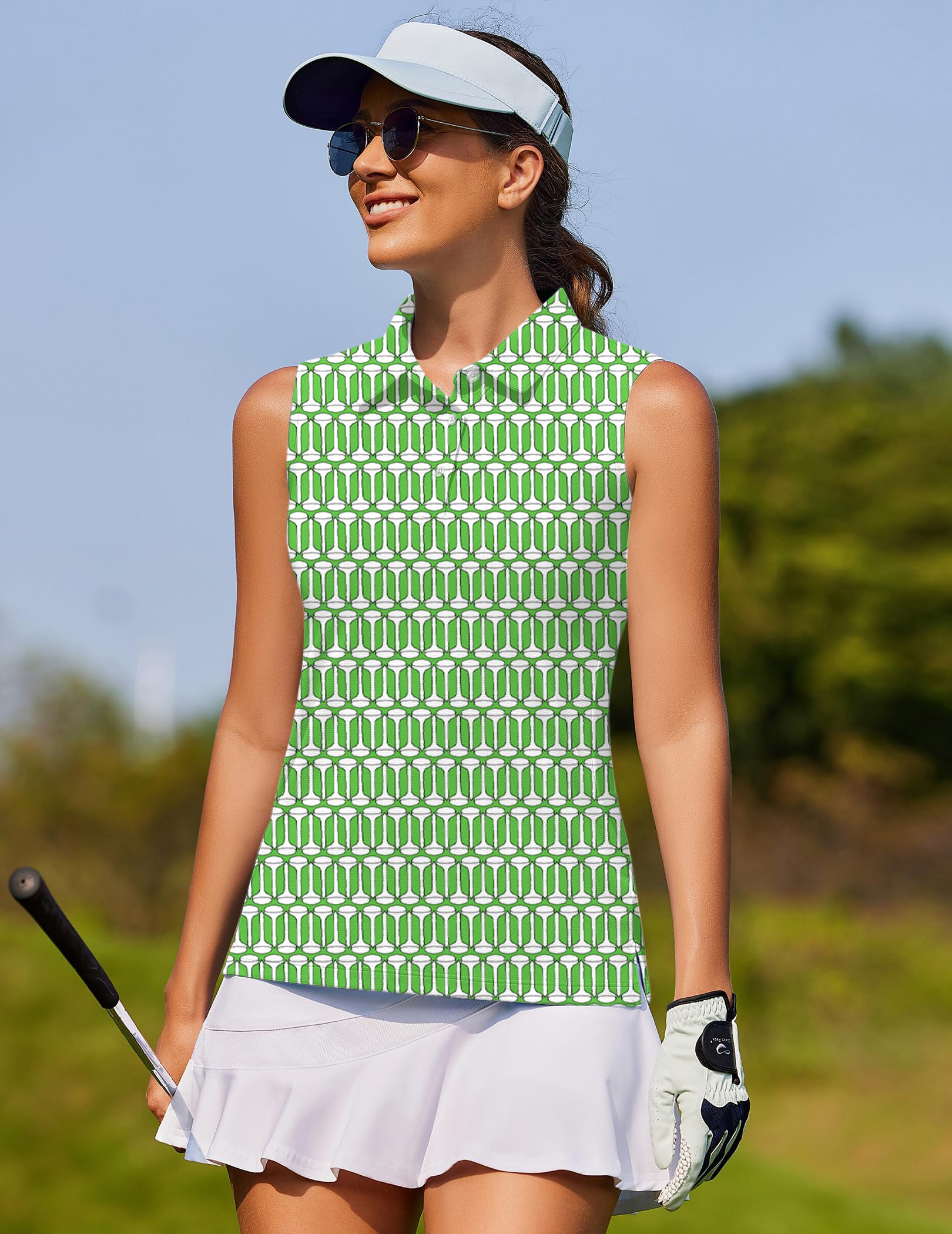 green dings Women's golf Sleeveless shirt