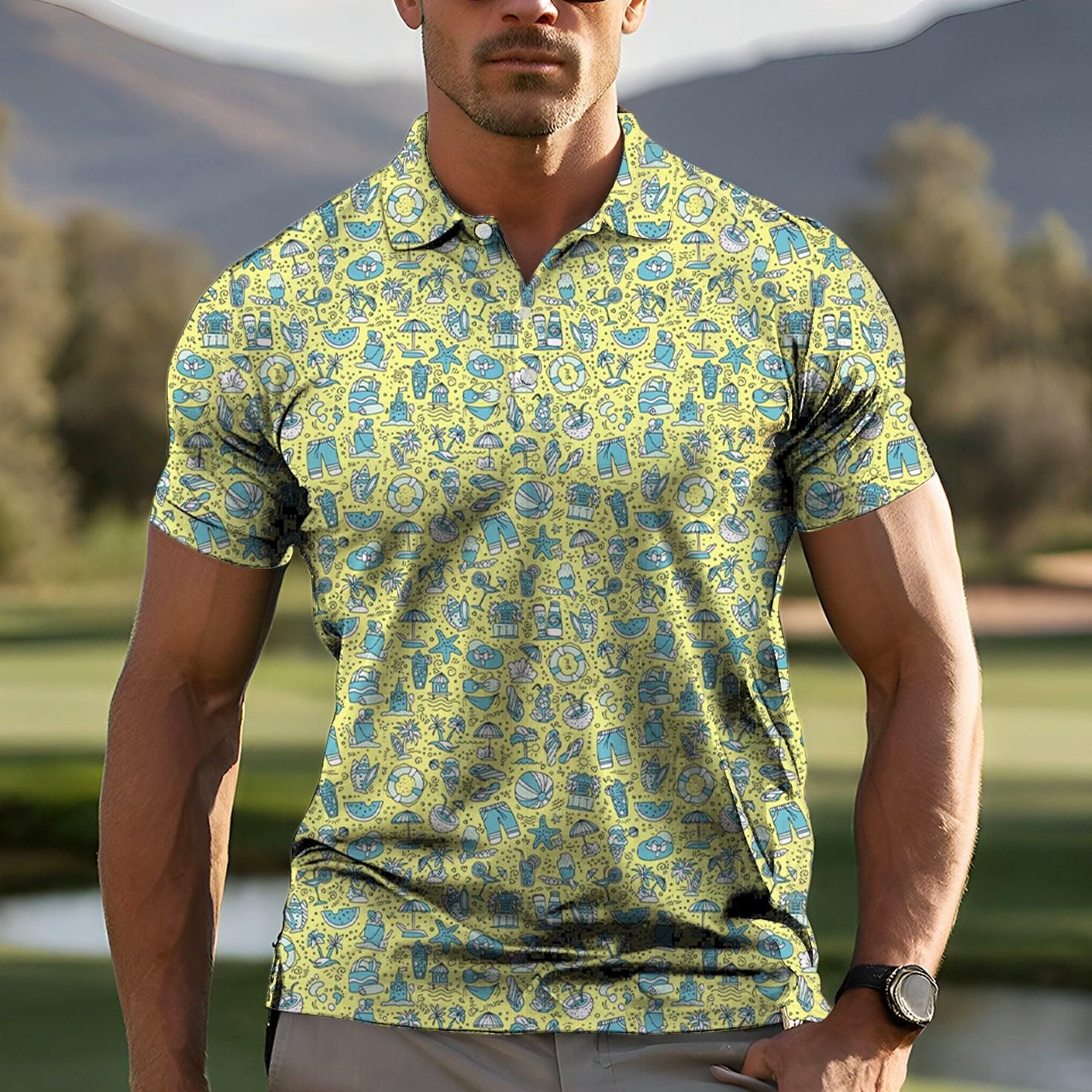 Coastal Caddy Men's golf polo