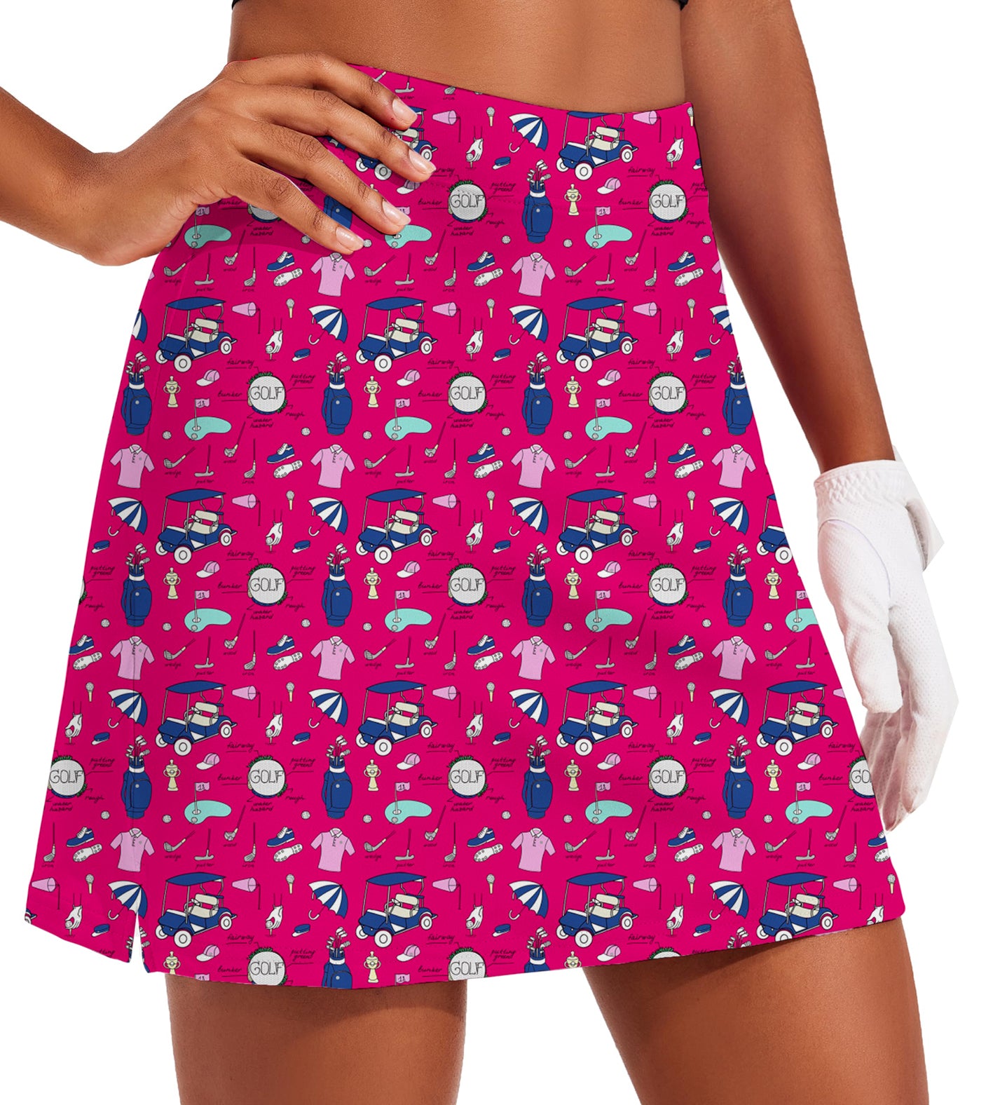 Women's Cart Cruising Golf Skirts Inner Shorts Pocket