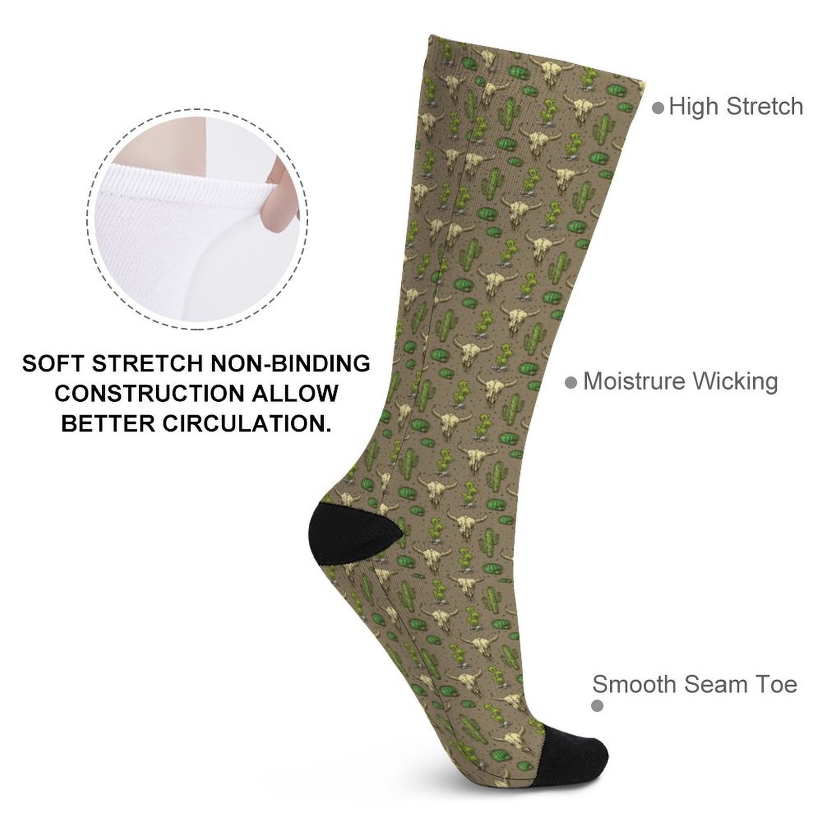 deep in the dessert Prined socks Gifts for Men Women