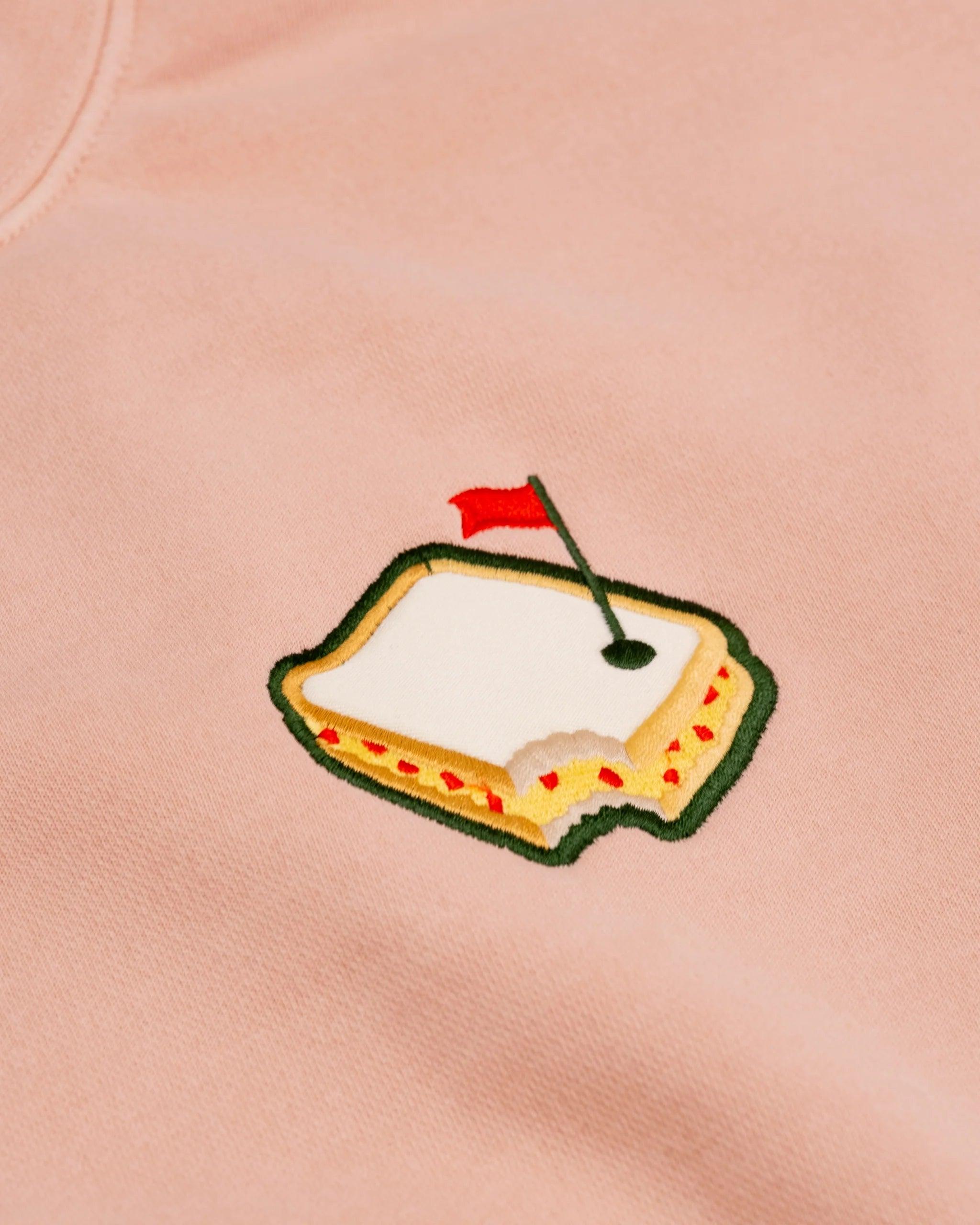 Cheese Sandwich Crew Neck Sandwich Flag Embroidered Round neck sweater outerwear