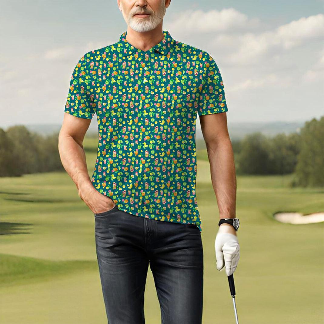 Tropical Paradise Men's golf polo